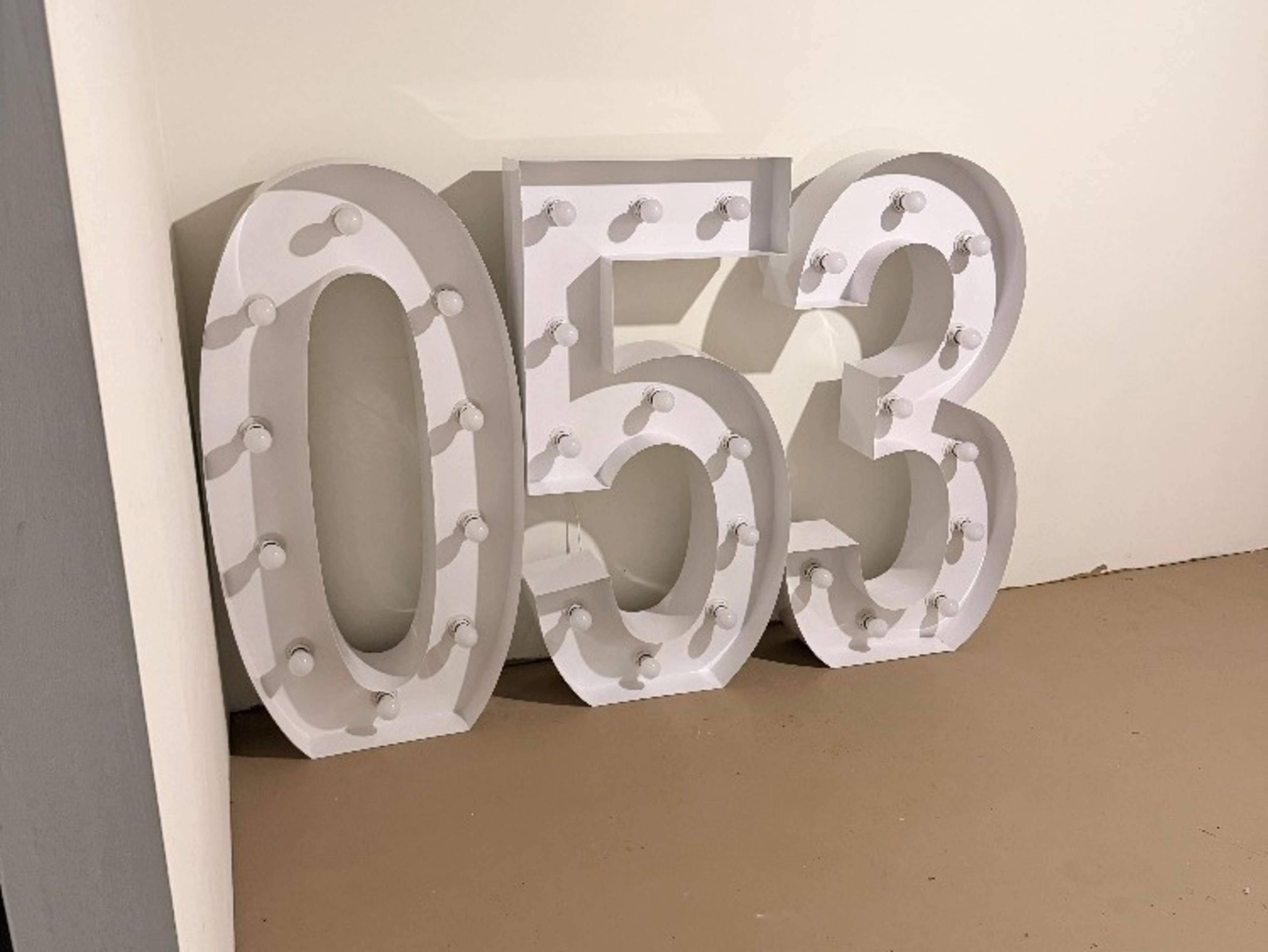 4 ft Marquee Numbers