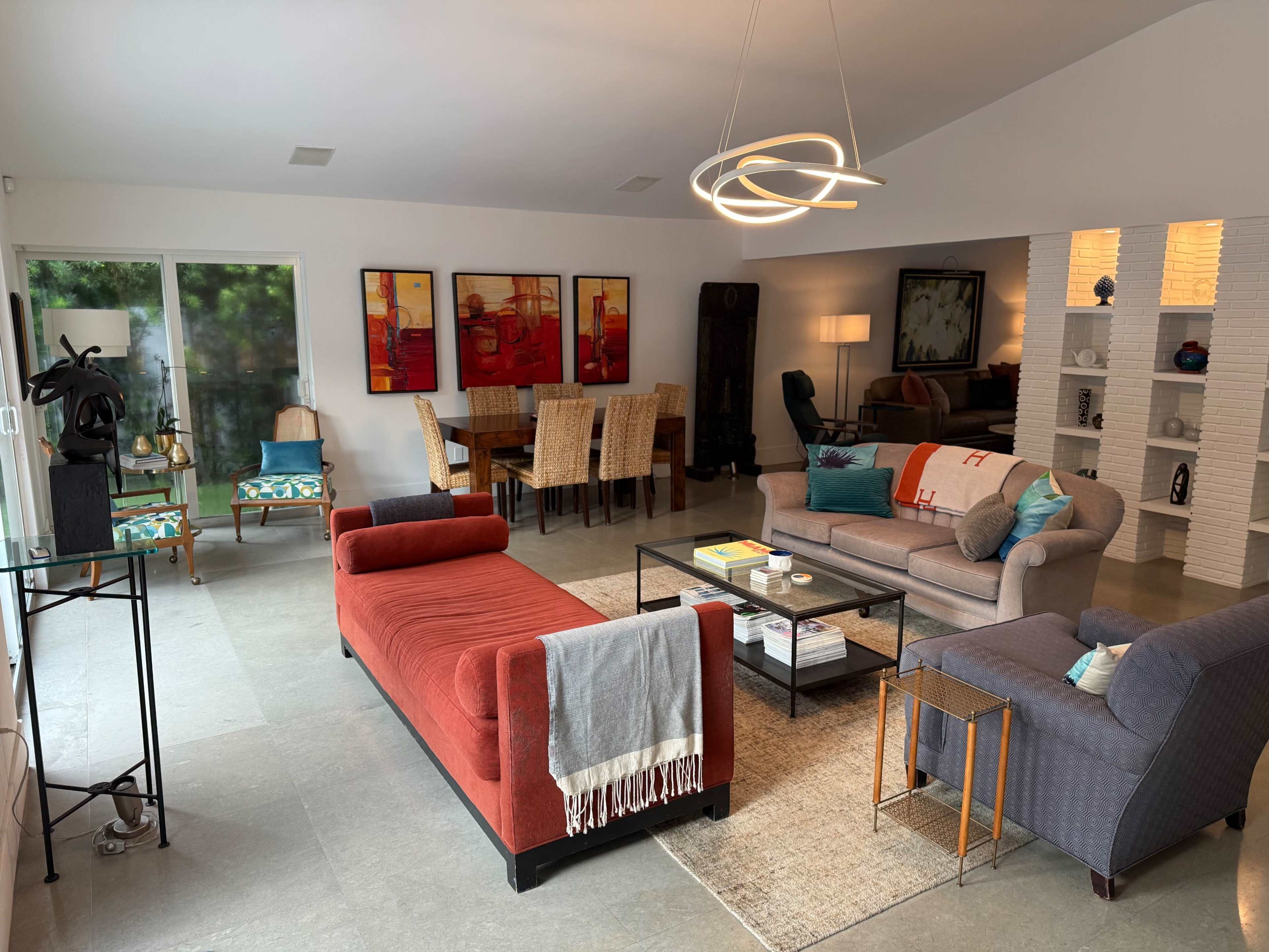 Sunlit Mid-Century Home with Designer Pool Image in Miami Shores, Miami Shores, FL