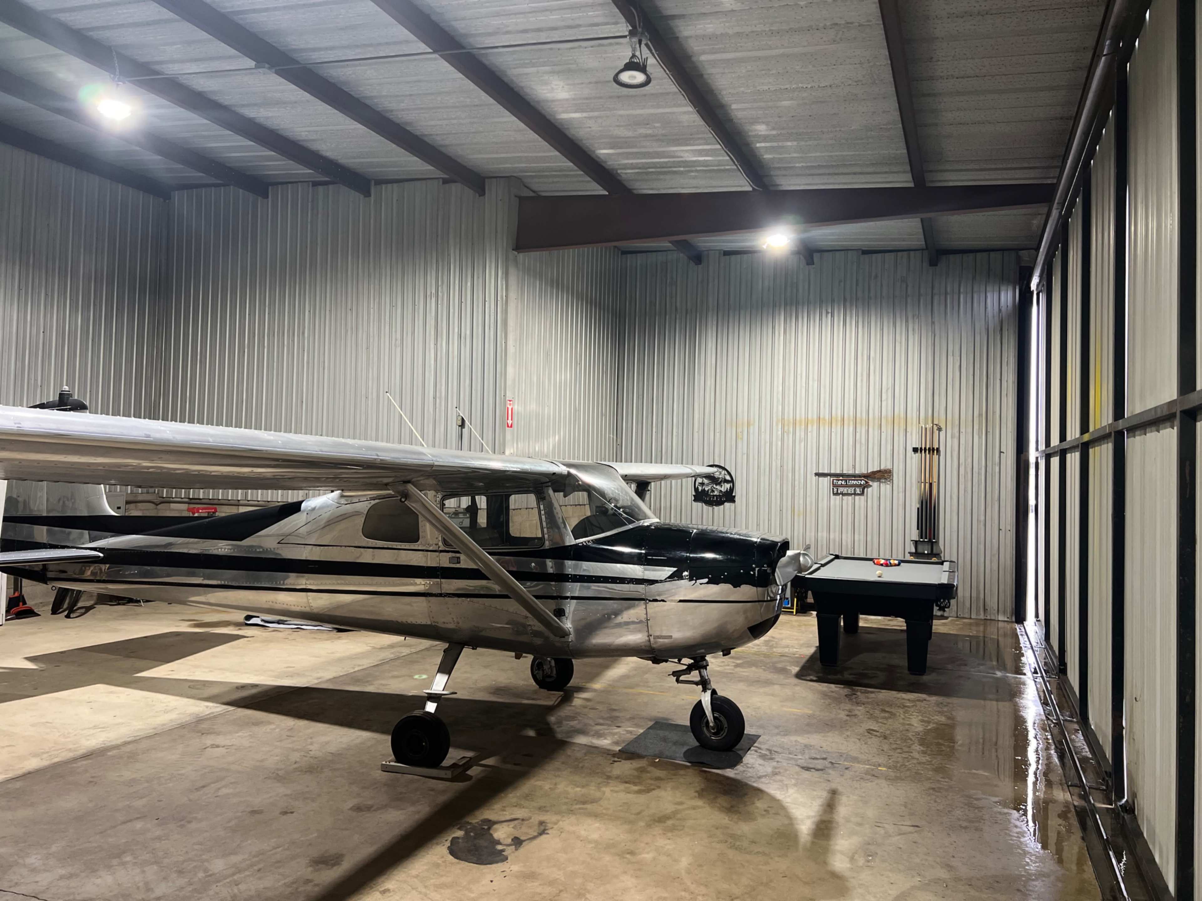 Airport hangar with airplane backdrop Image in Upland, Upland, CA