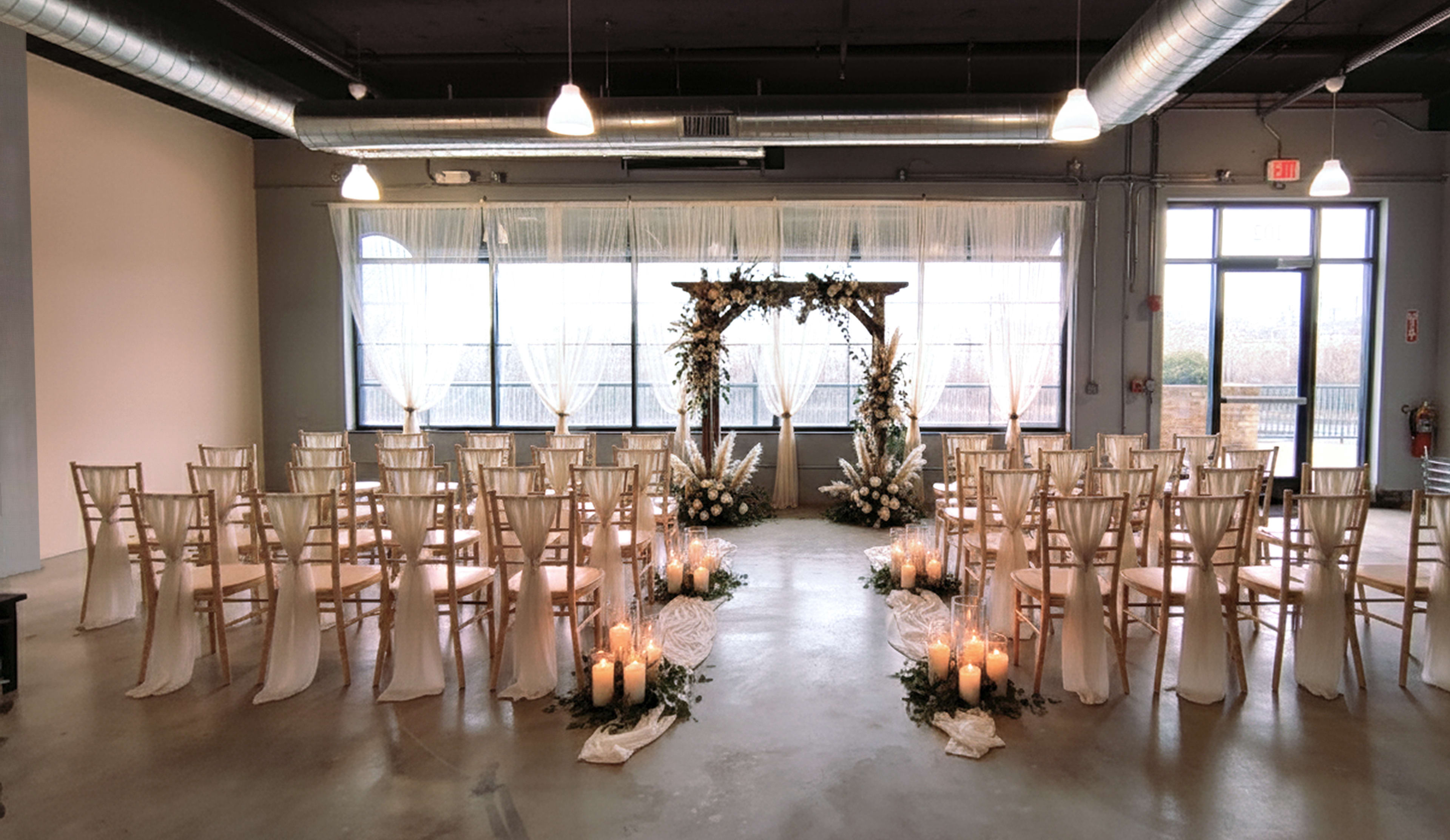 Downtown Riverfront Lounge and Industrial Event Space with Commercial Kitchen Image in Aurora Township, Aurora, IL