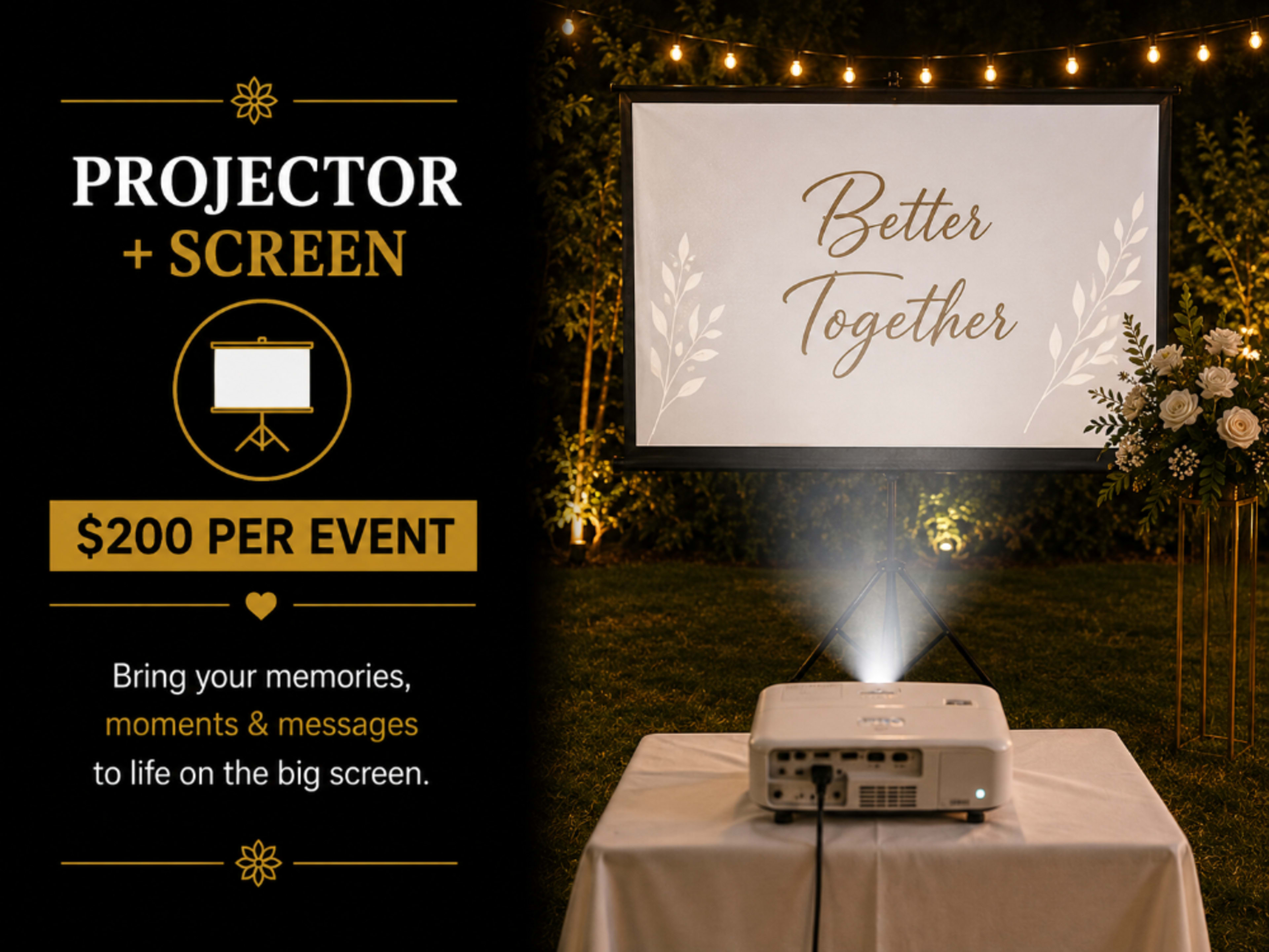 Projector + Screen