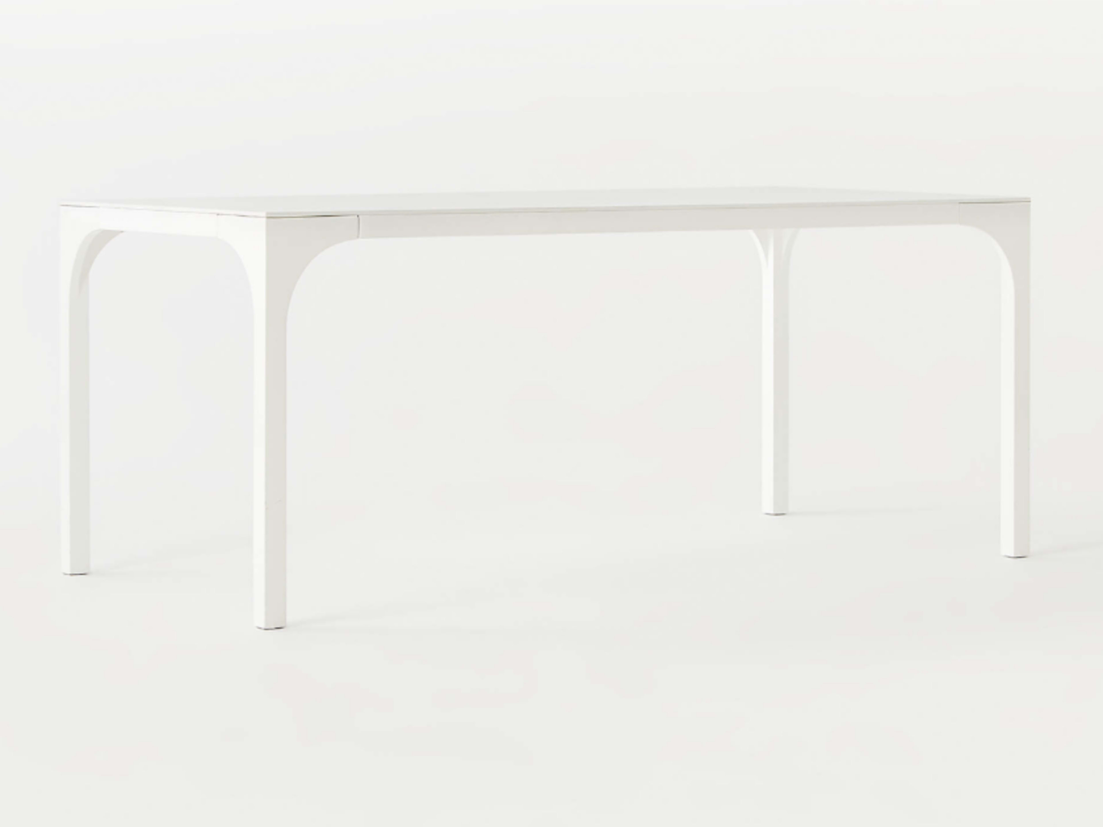 72" Rectangular White Dining Table