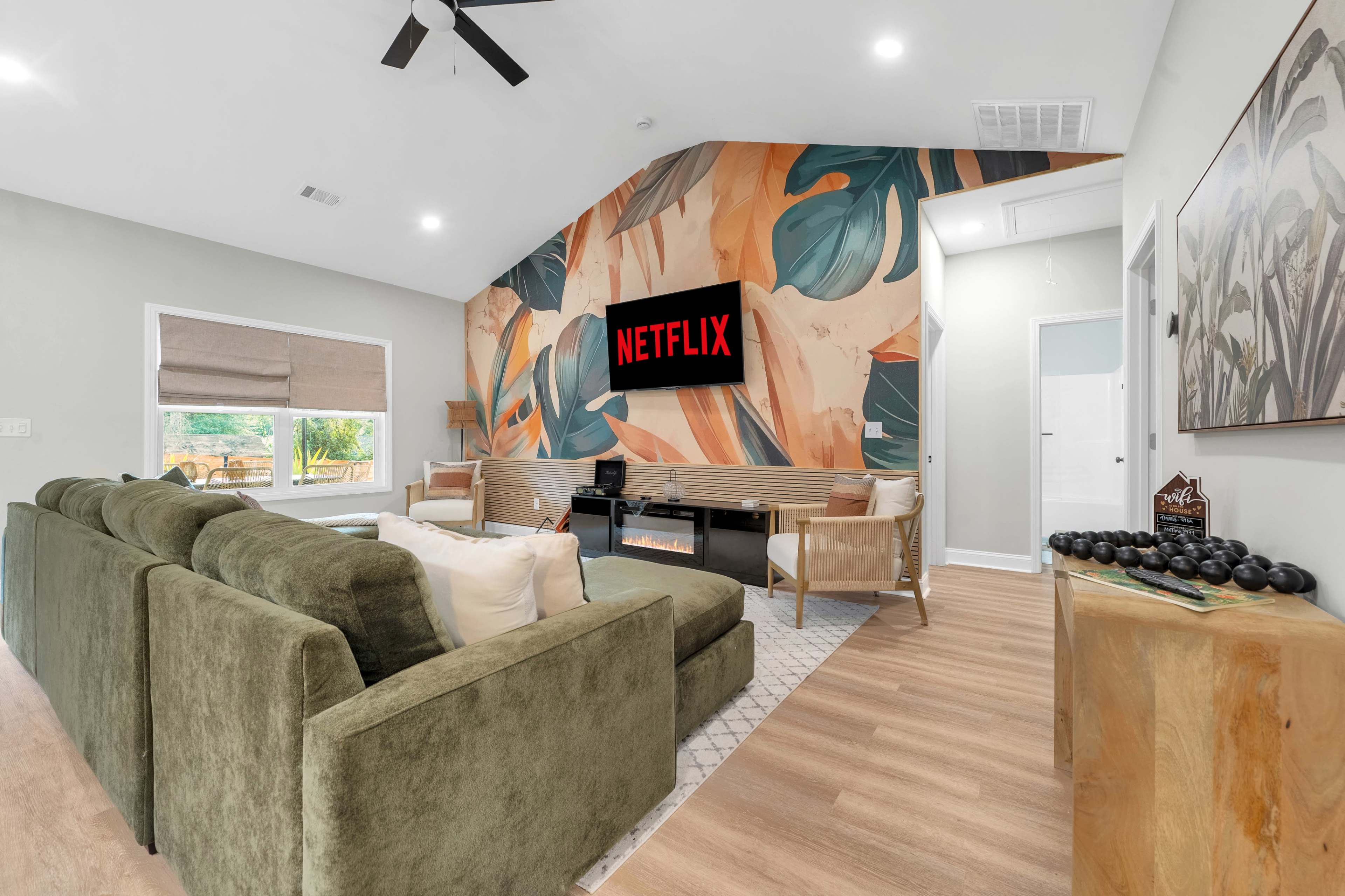 Brand New Designer Home, With Cathedral Ceiling and Massive Fire Pit and Backyard Image in East Columbus, Columbus, GA