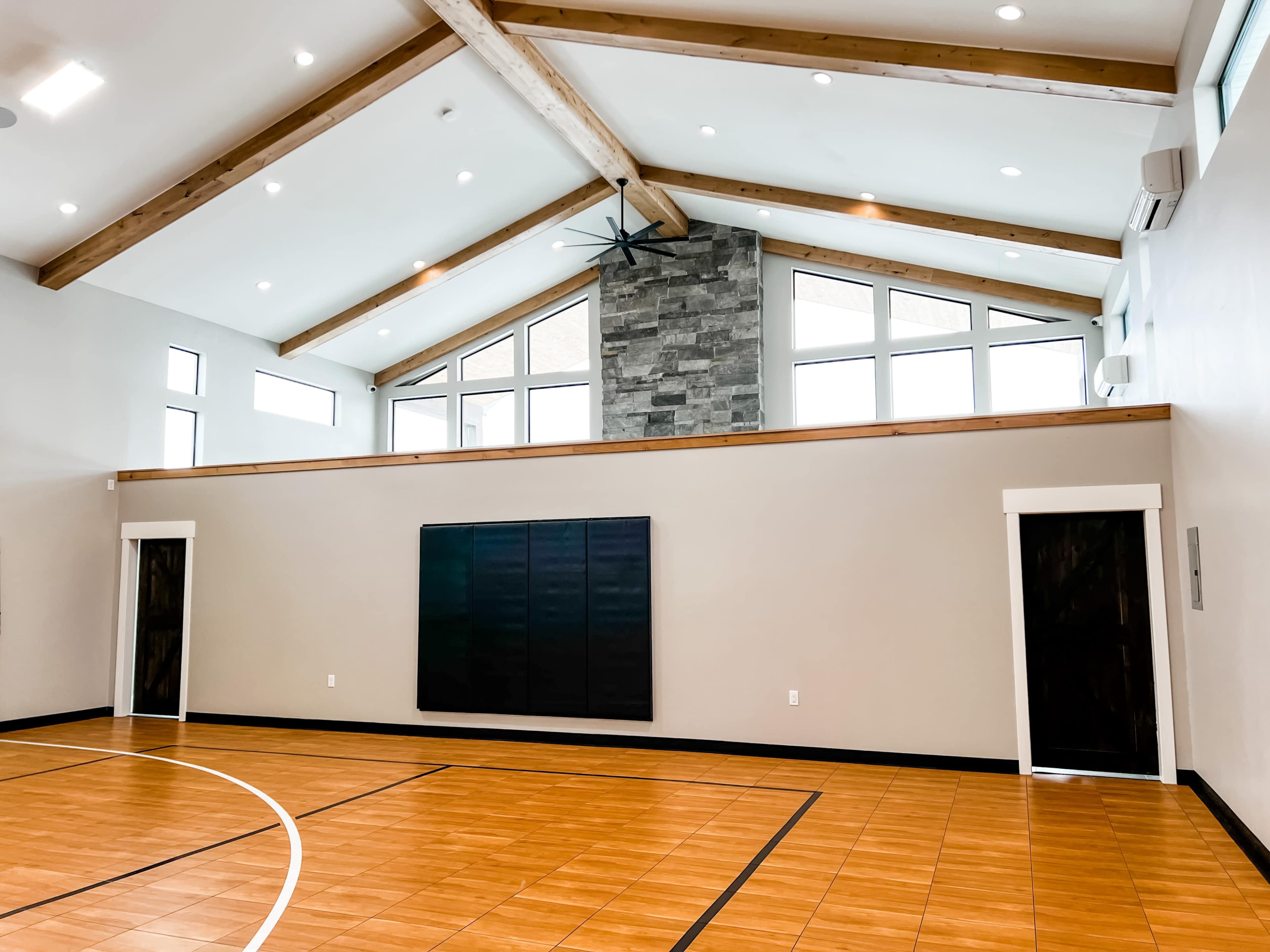 Rural Barndominium with Sports Court Image in West Point, West Point, UT