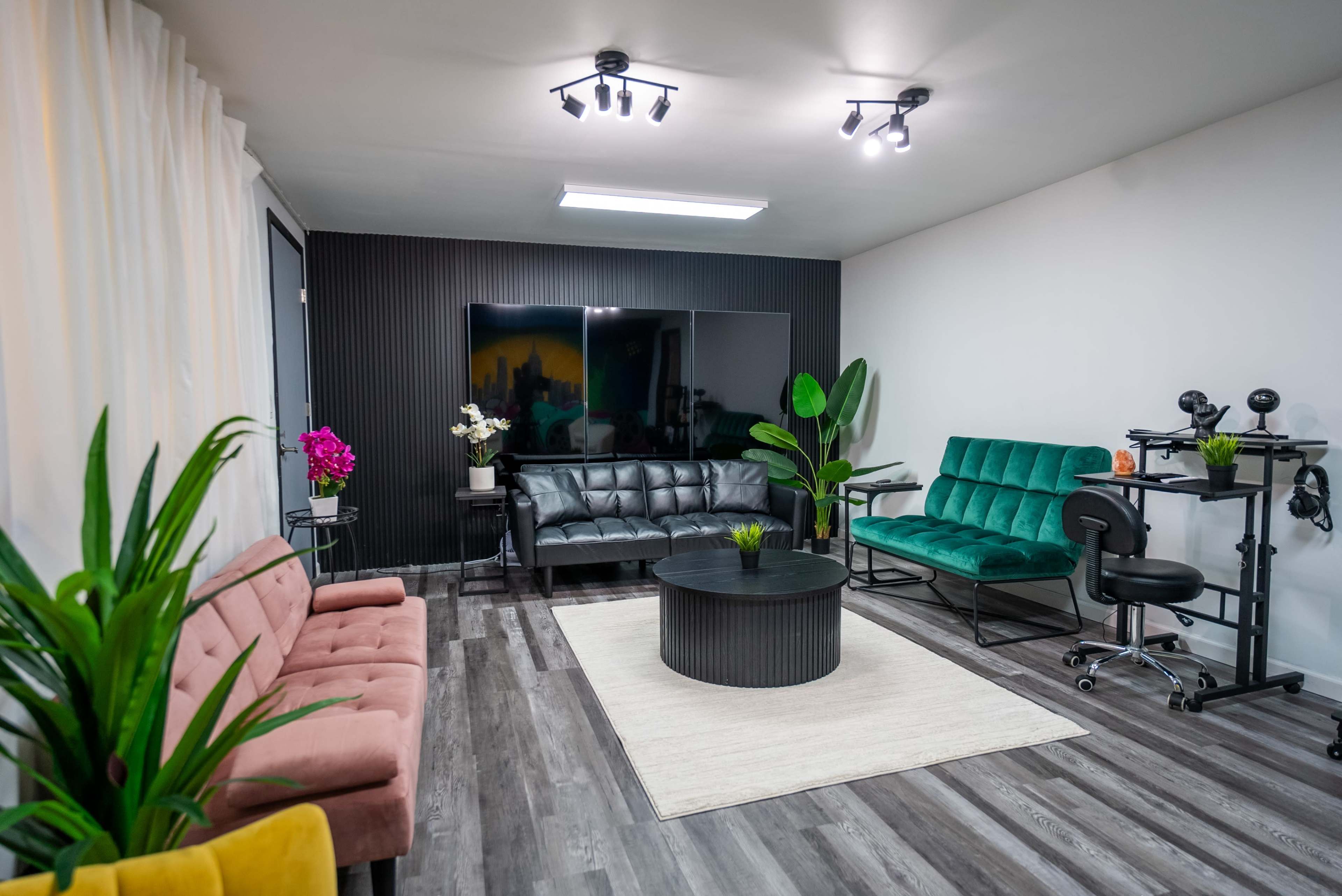 Versatile Podcast Room with TV Wall Image in Islip, Bay Shore, NY