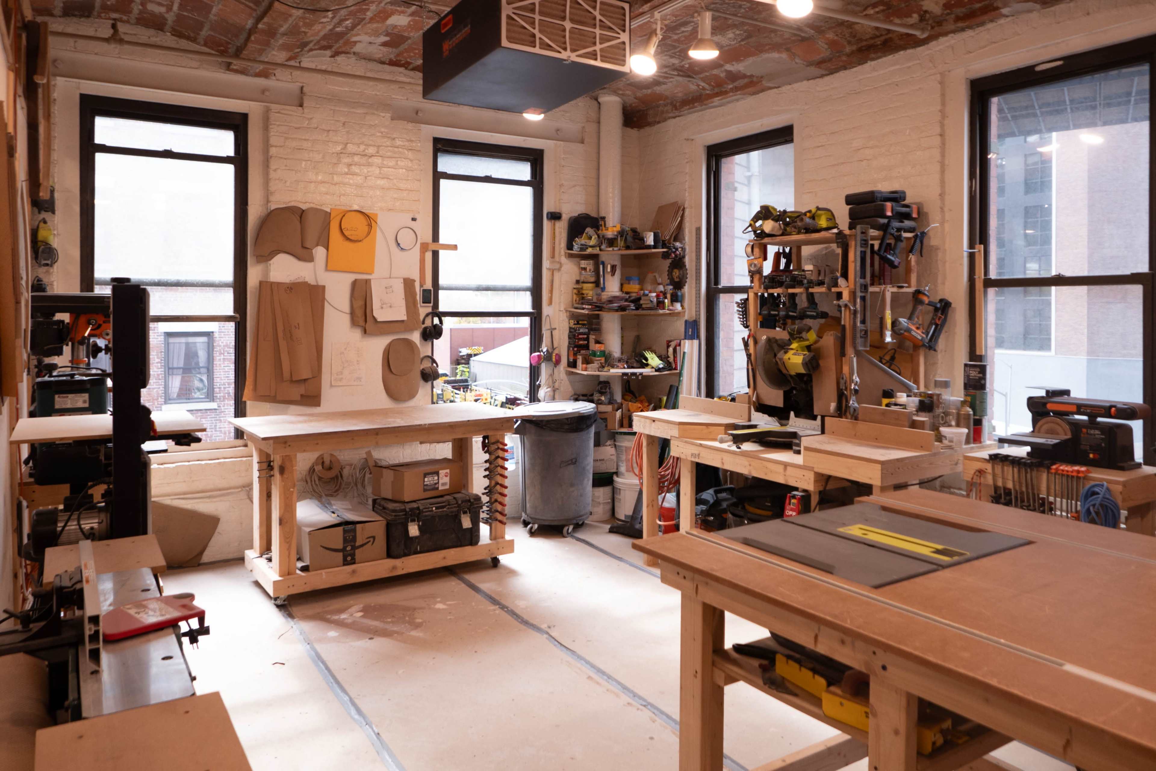 Sunny Bright Corner Studio with Wood Workshop & Design Space Image in Dumbo, BROOKLYN, NY
