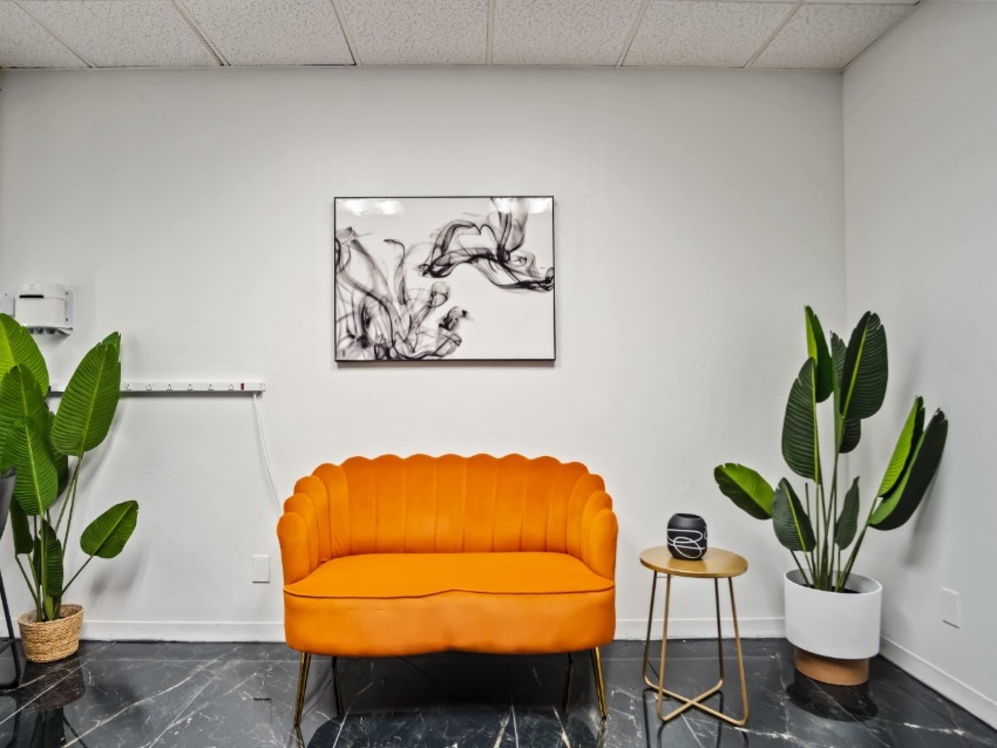 Orange 52" Loveseat