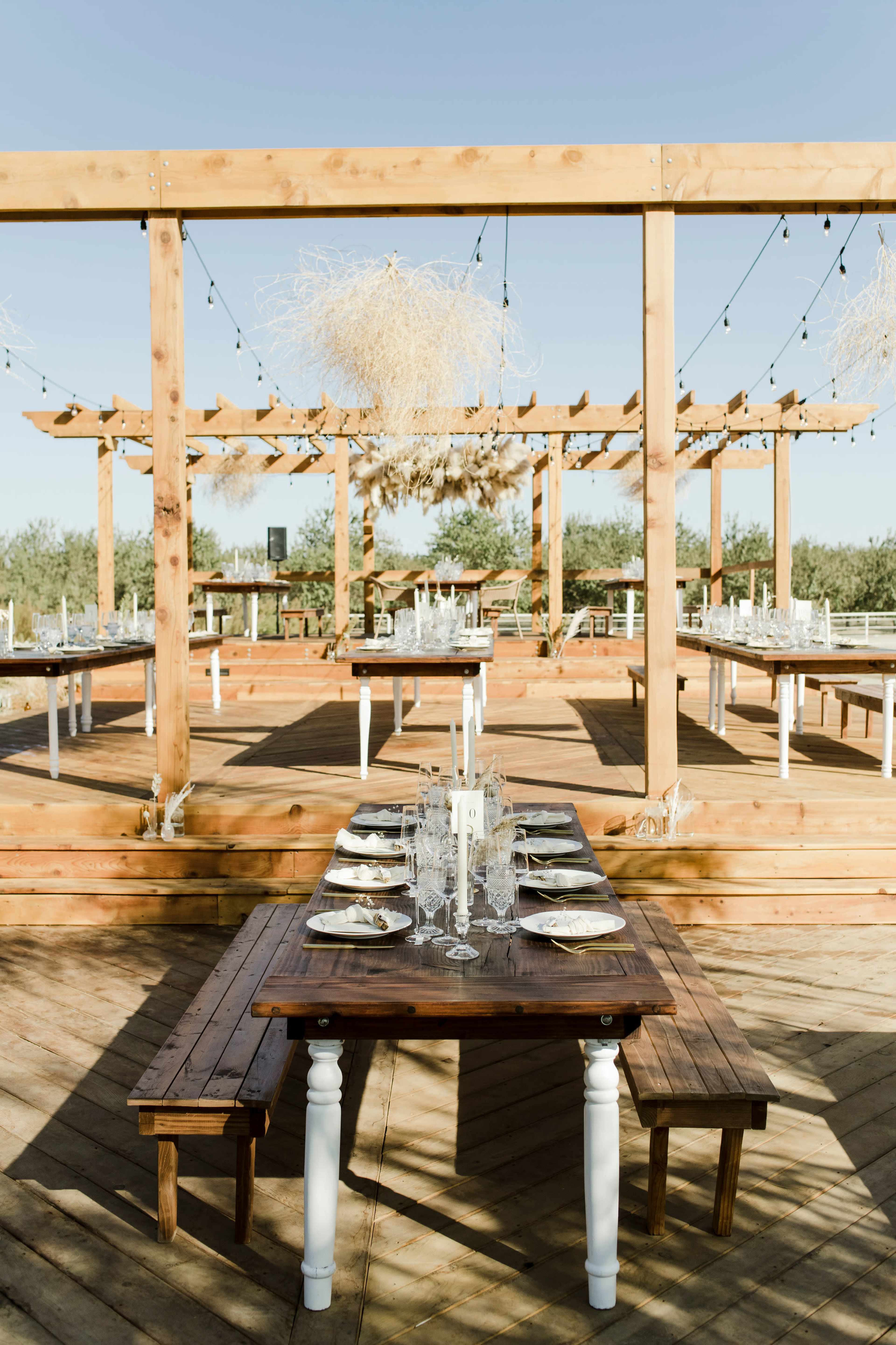 Farmhouse surrounded by Almond Orchards Image in , Fresno, CA