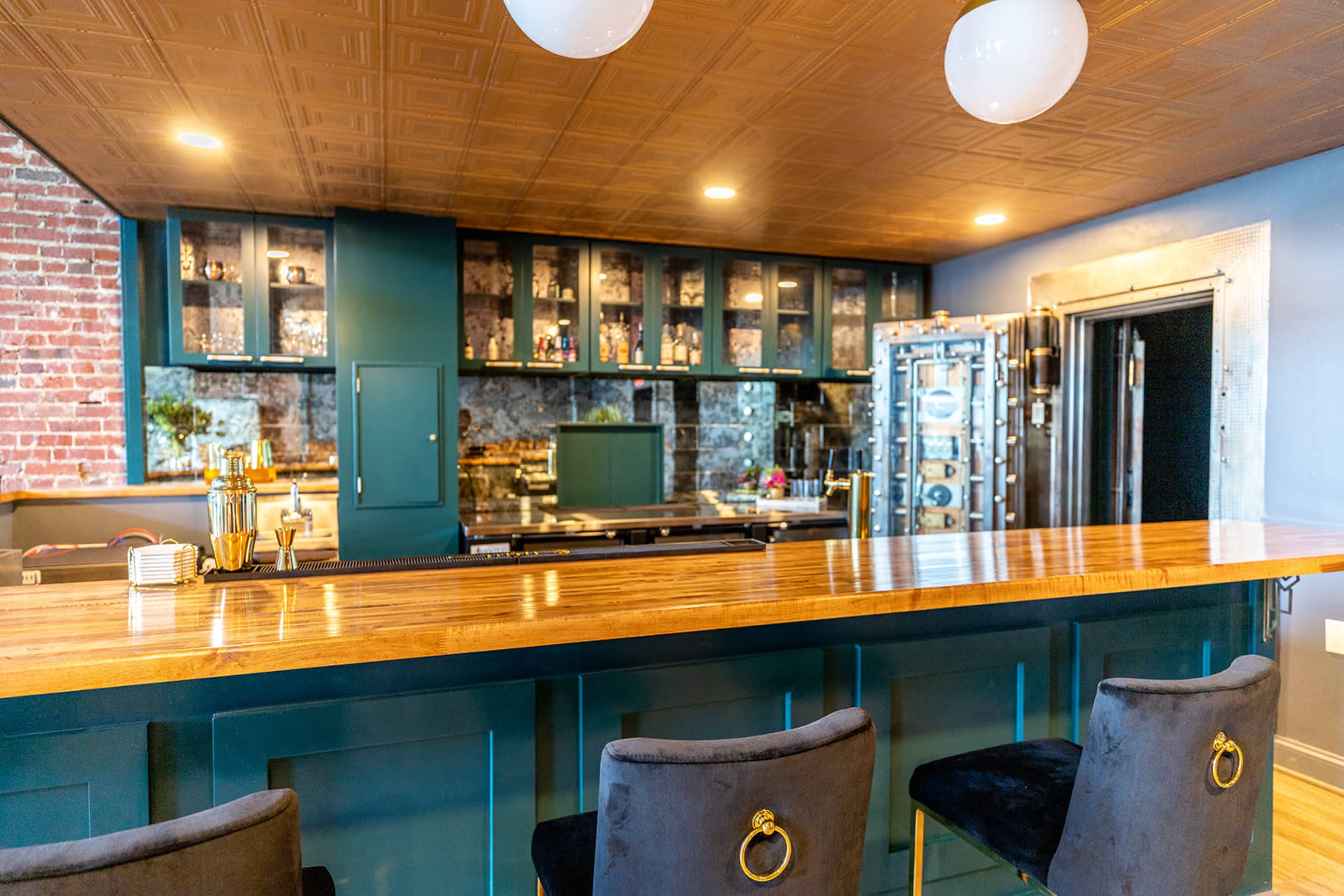 Super vibey bar/music venue in a newly remodeled, turn of the century bank with an amazing greenroom and hidden Vault behind a secret door/bookshelf. Image in Bowling Green, Bowling Green, VA