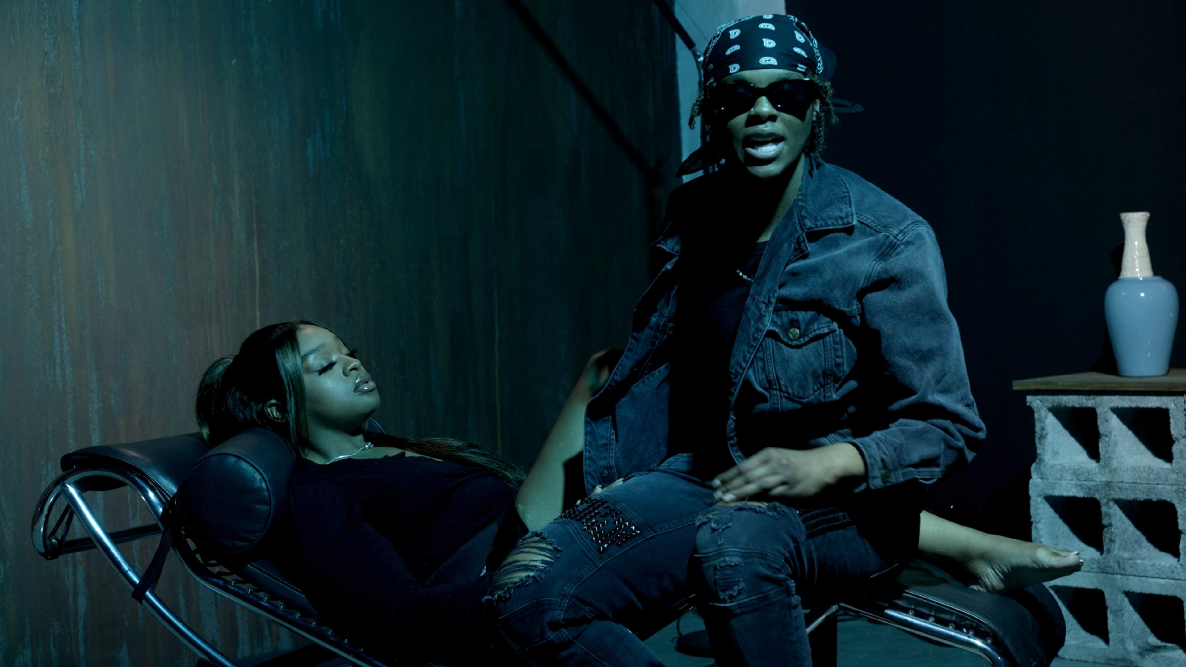 Warehouse music video shoot