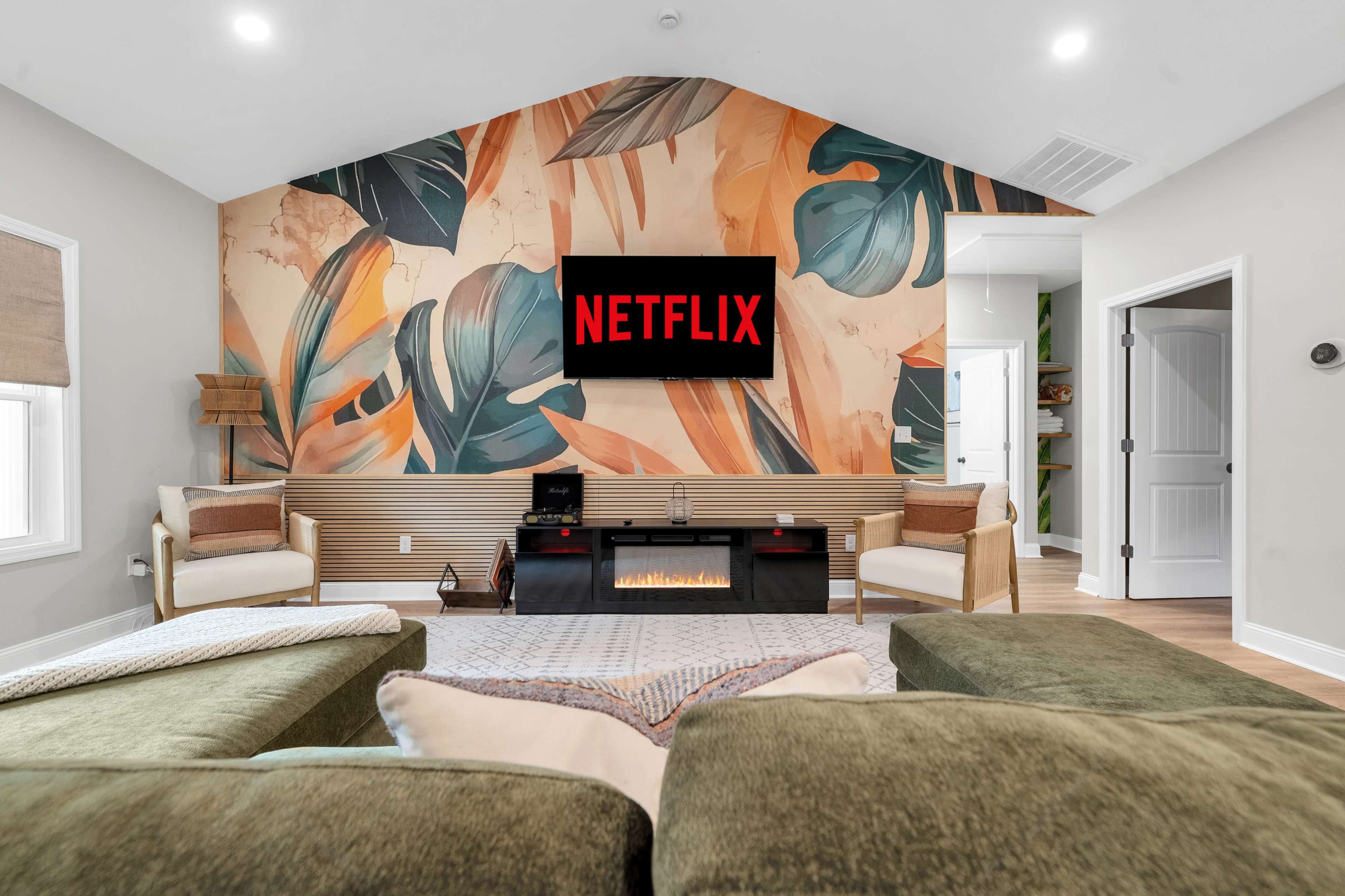 Brand New Designer Home, With Cathedral Ceiling and Massive Fire Pit and Backyard Image in East Columbus, Columbus, GA