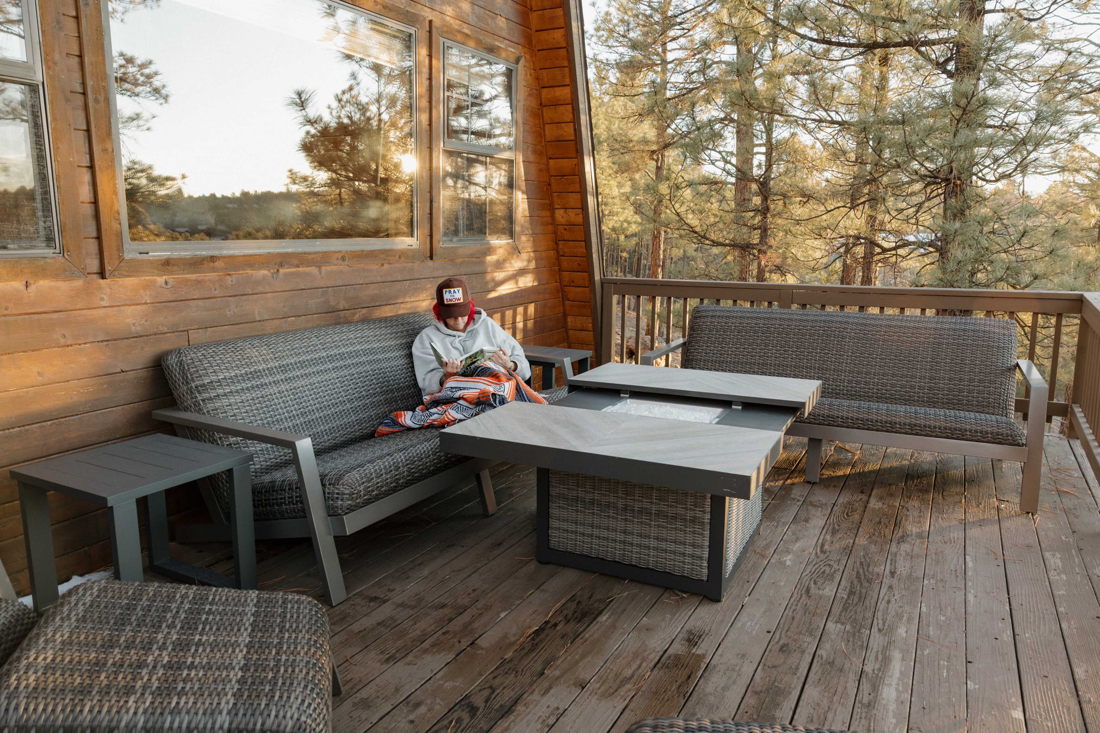 A-Frame Mountain Cabin | Natural Light • Fireplace • Forest Views Image in Show Low, Show Low, AZ