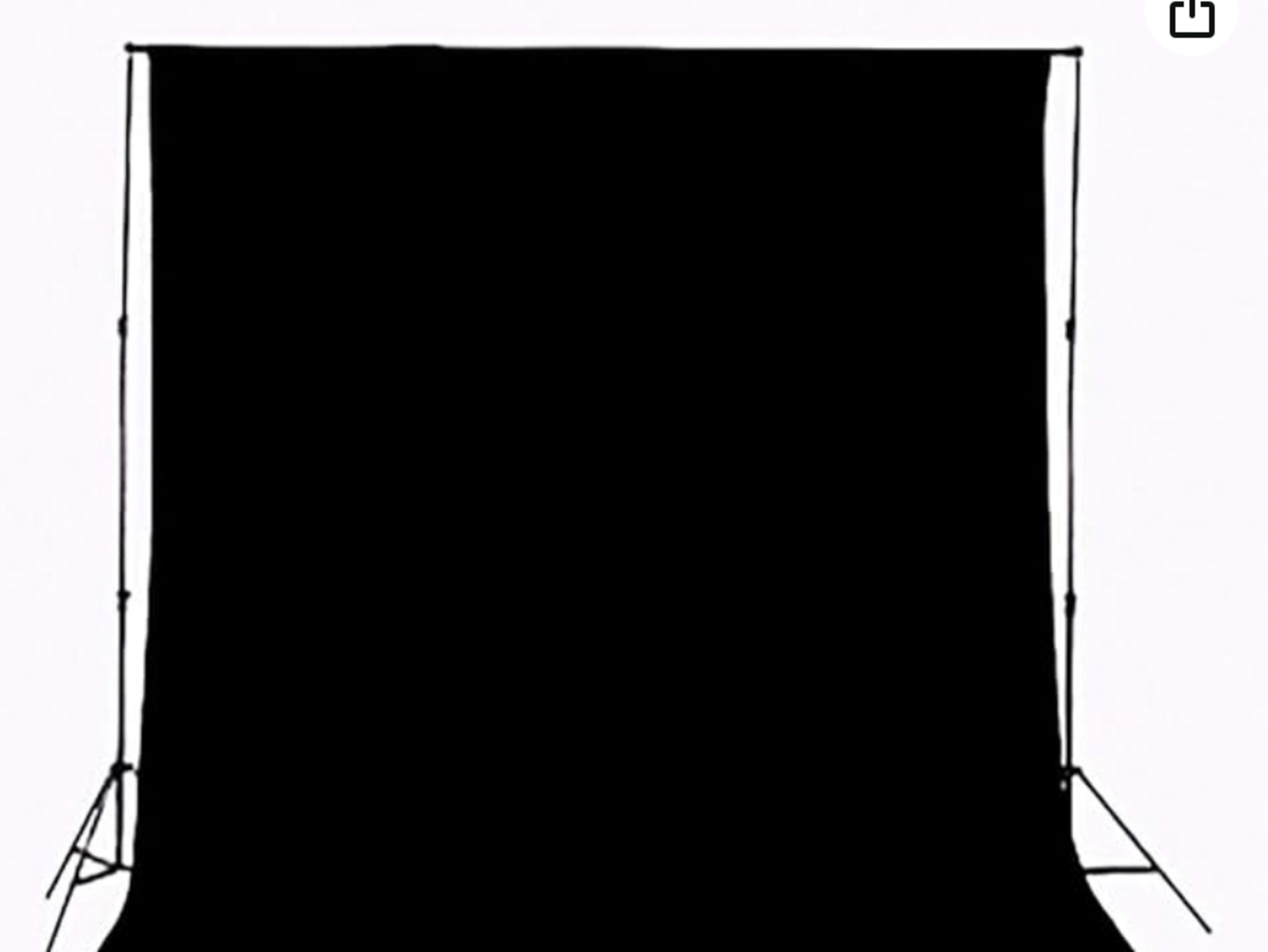 Black Backdrop Cloth (Cloth only)