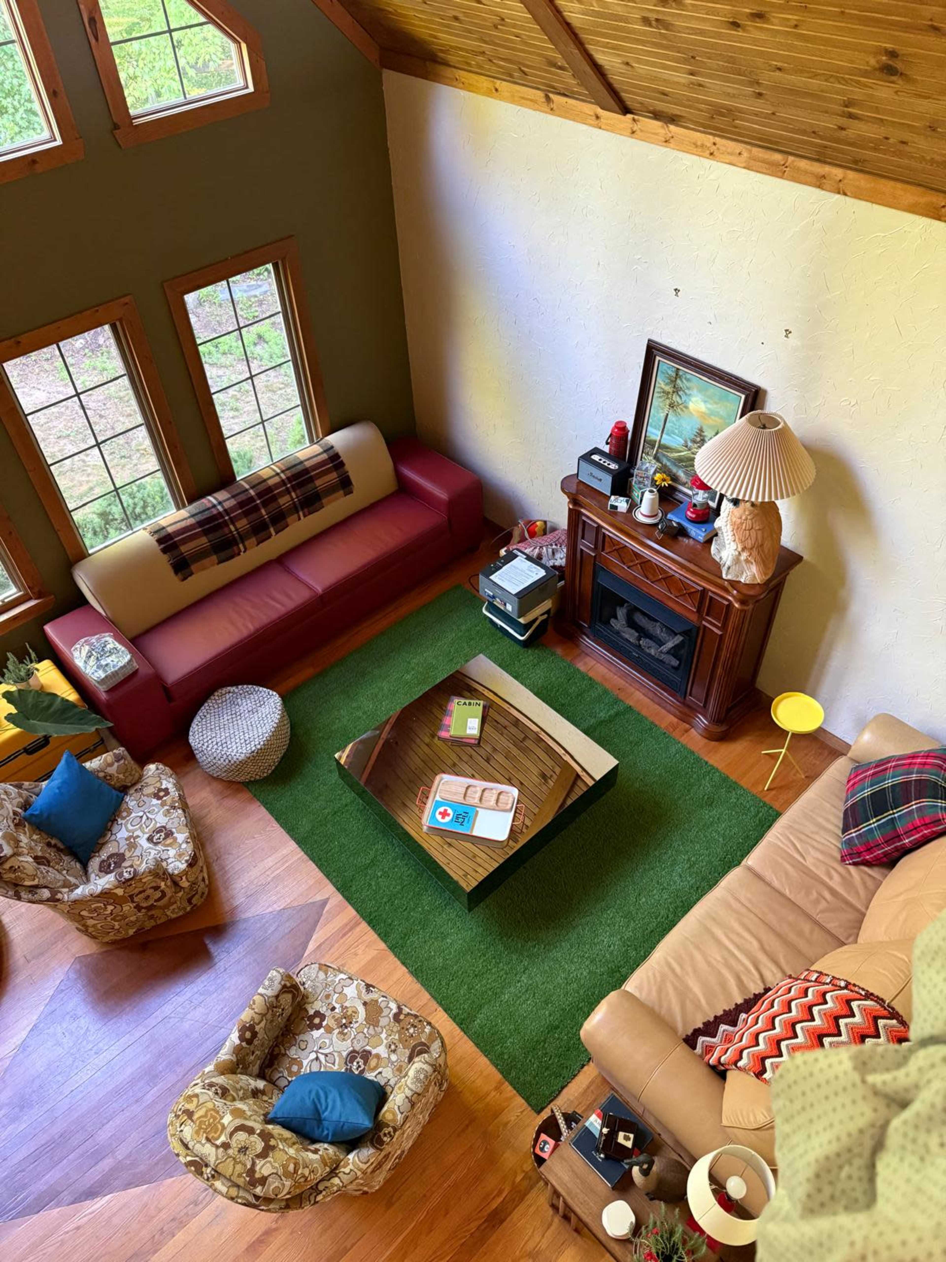Rustic A-Frame Surrounded by Nature Image in Cedar Creek Township, Twin Lake, MI