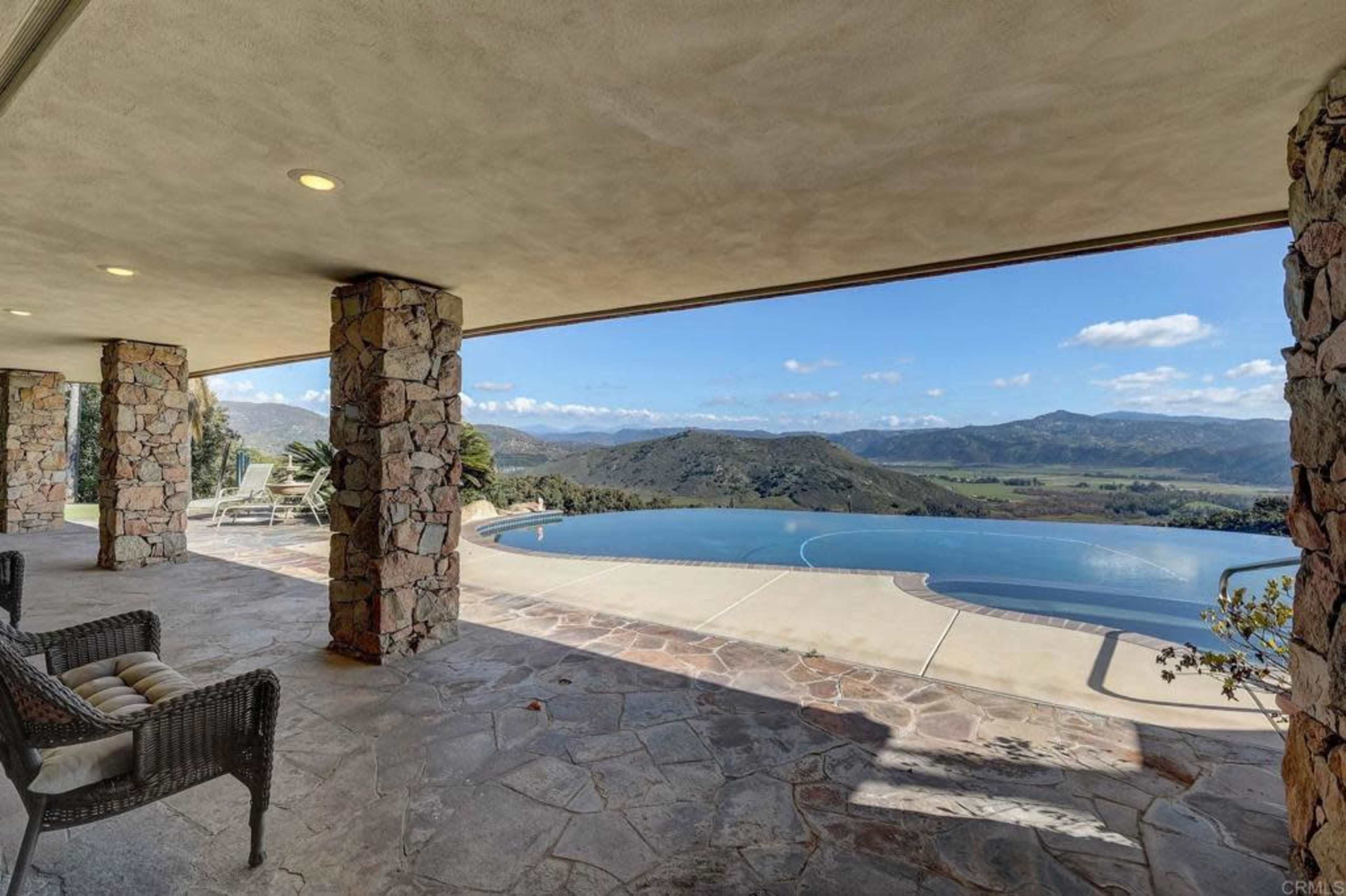 Scenic Mountain Pool with Endless Valley Views Image in San Pasqual Valley, Escondido, CA