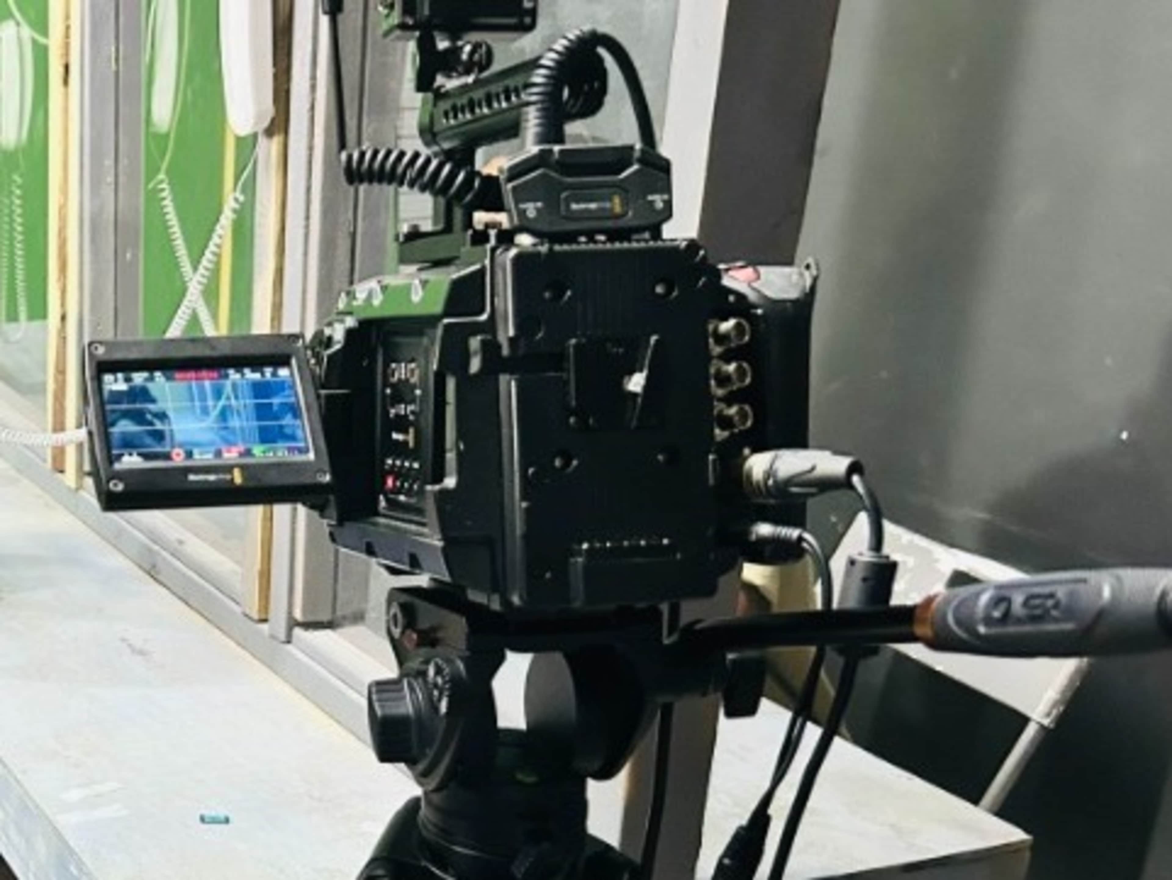 BlackMagic Cinema Camera and camera operator