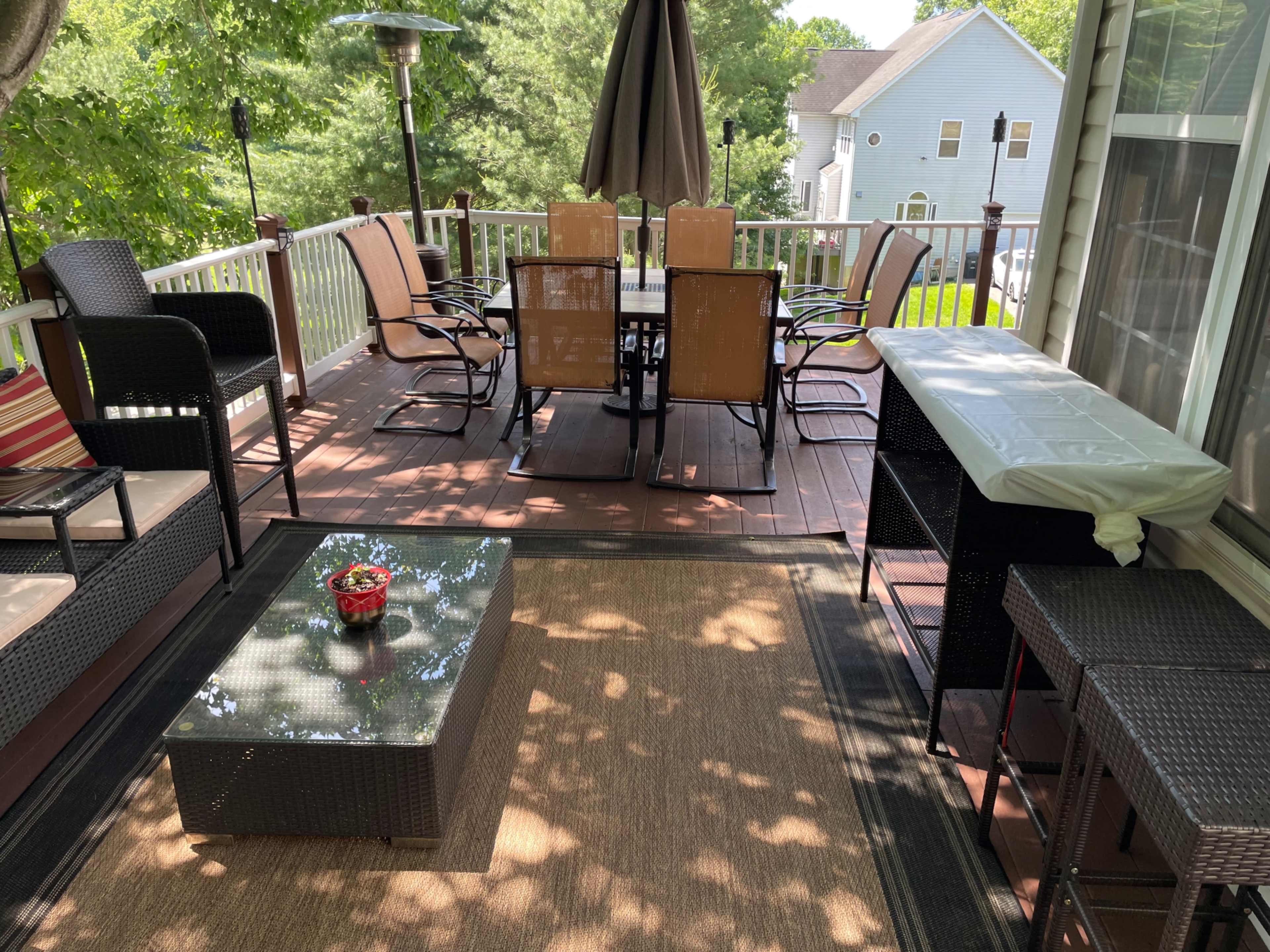 Outdoor lounge area great for filming. Image in Queen Anne Estates, UPR MARLBORO, MD
