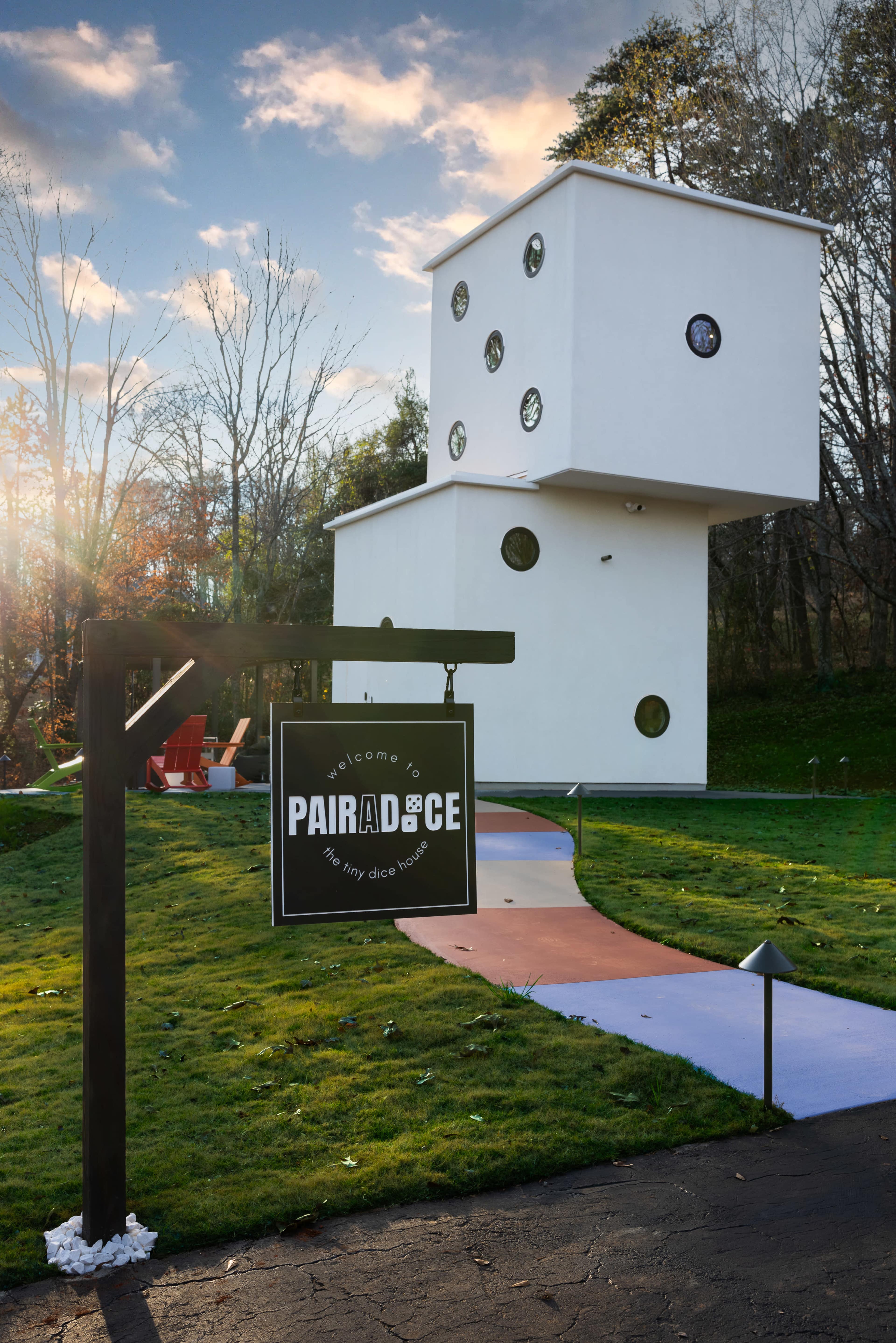 Tiny Dice House - An Award Winning Tiny Home Shaped Like Giant Dice Image in , Greenville, SC