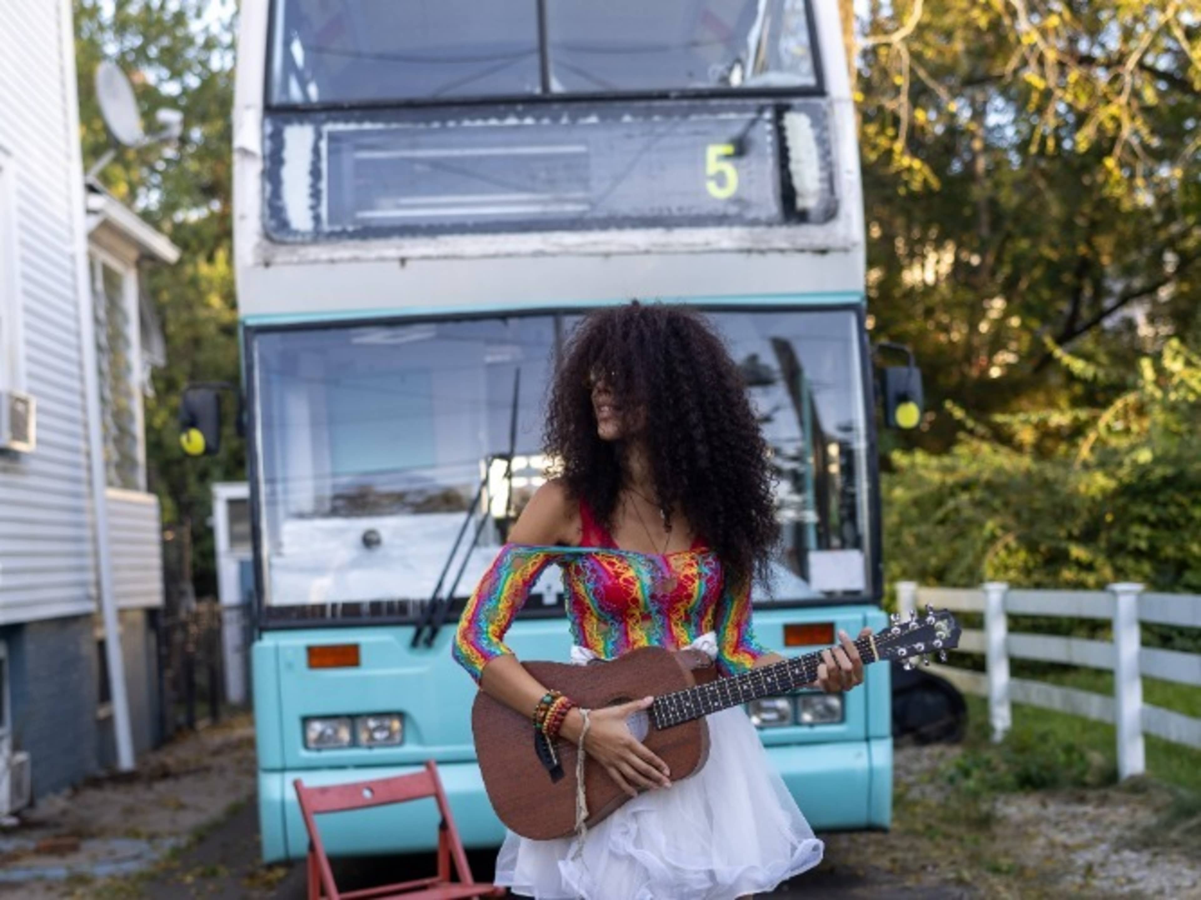 Double Decker Bus / Back Drop