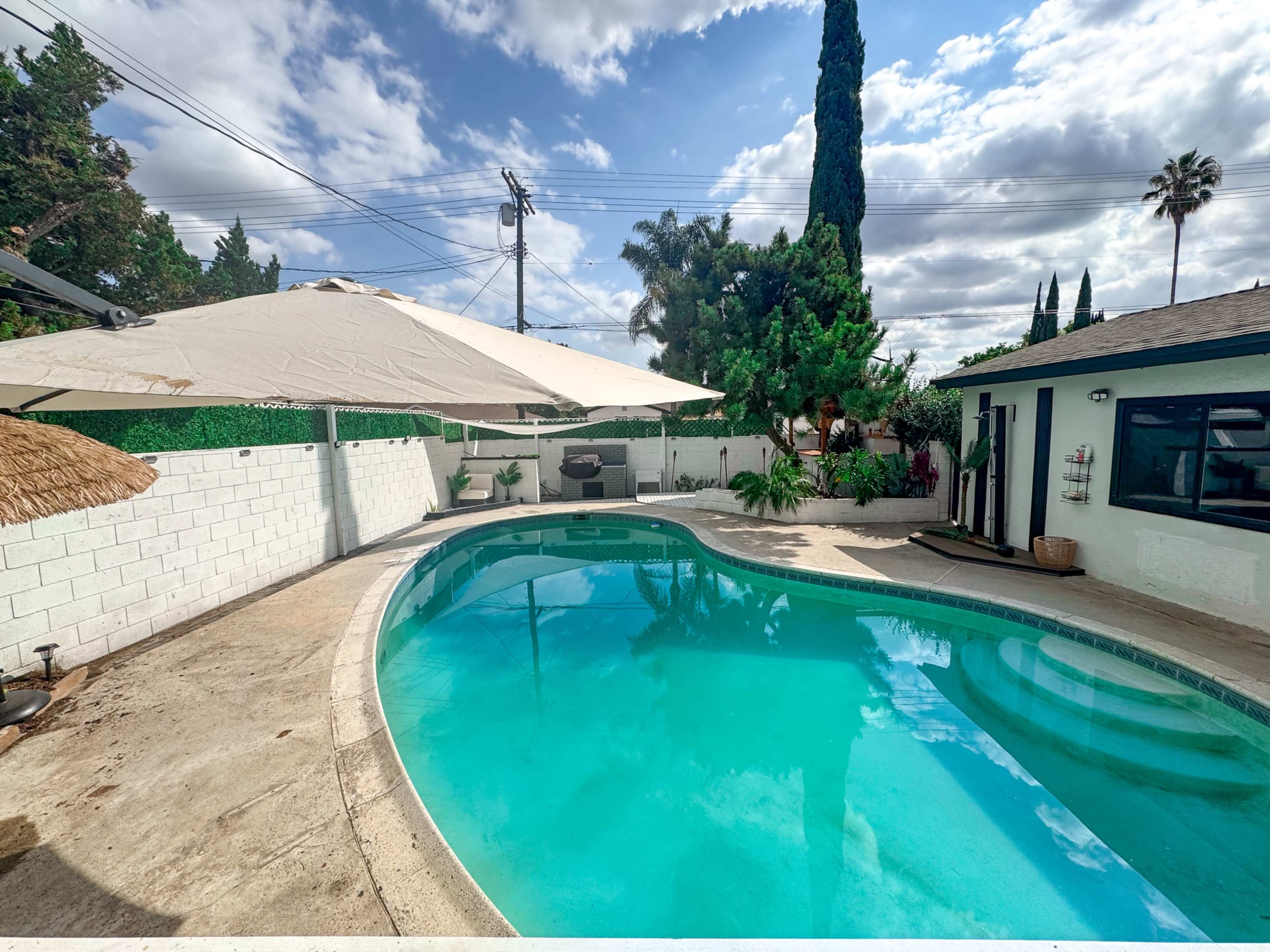 Boho Tropical Oasis with Pool, Tiki Bar & Lounge w/ indoor Casita- Casa Love Studios Image in North Hills, North Hills, CA
