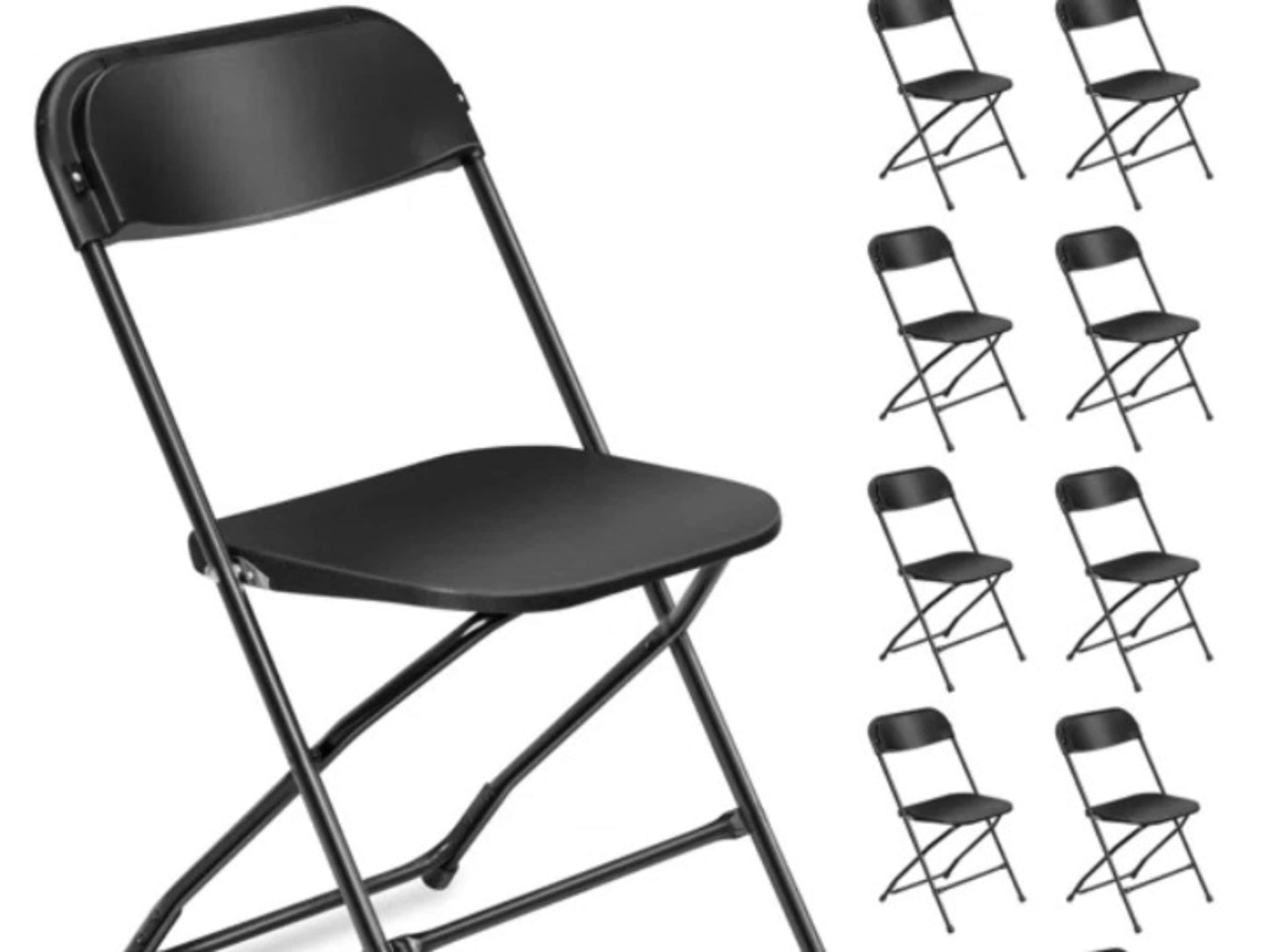 Foldable Black Chairs