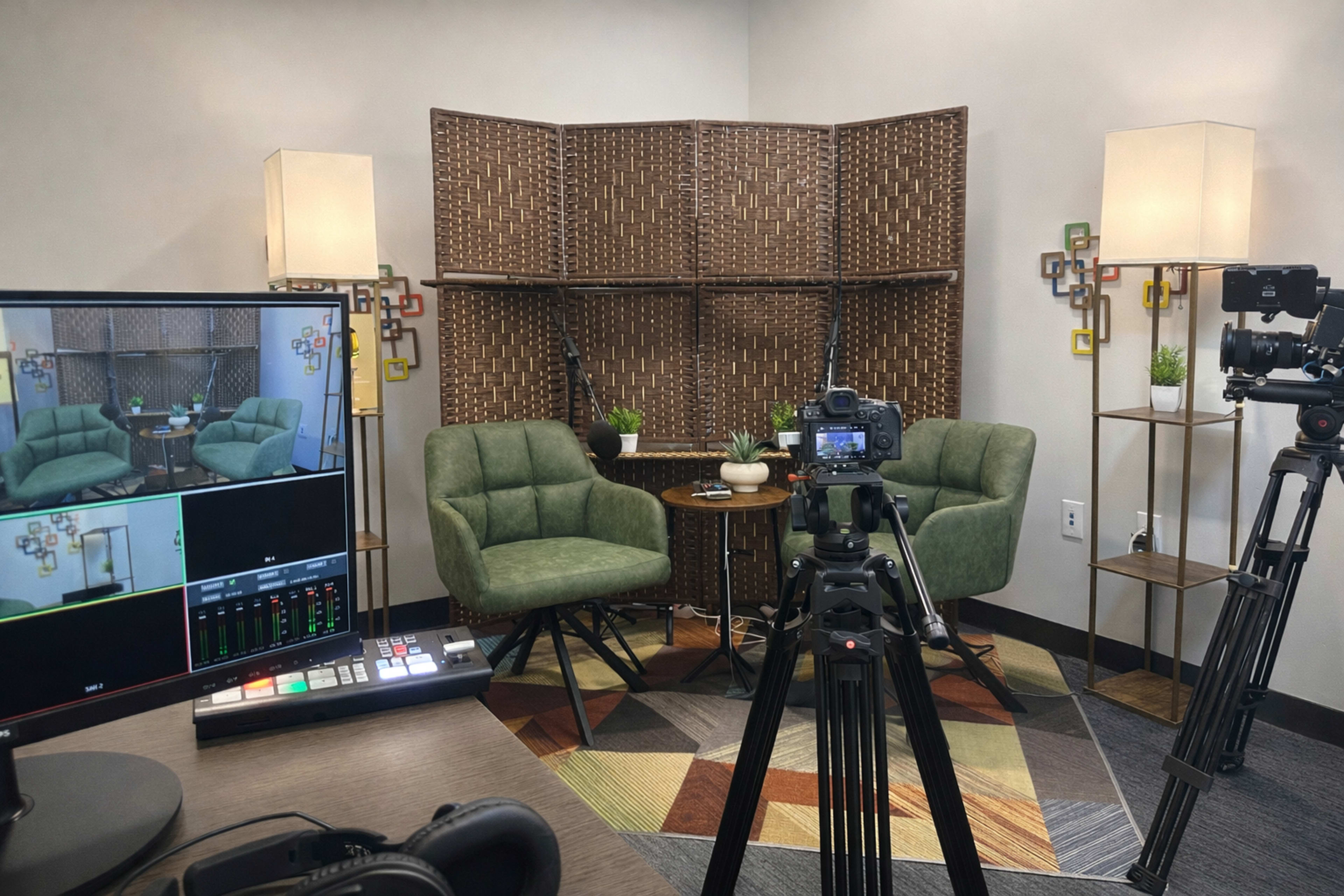 Podcast Recording Image in Central Business District, New Orleans, LA