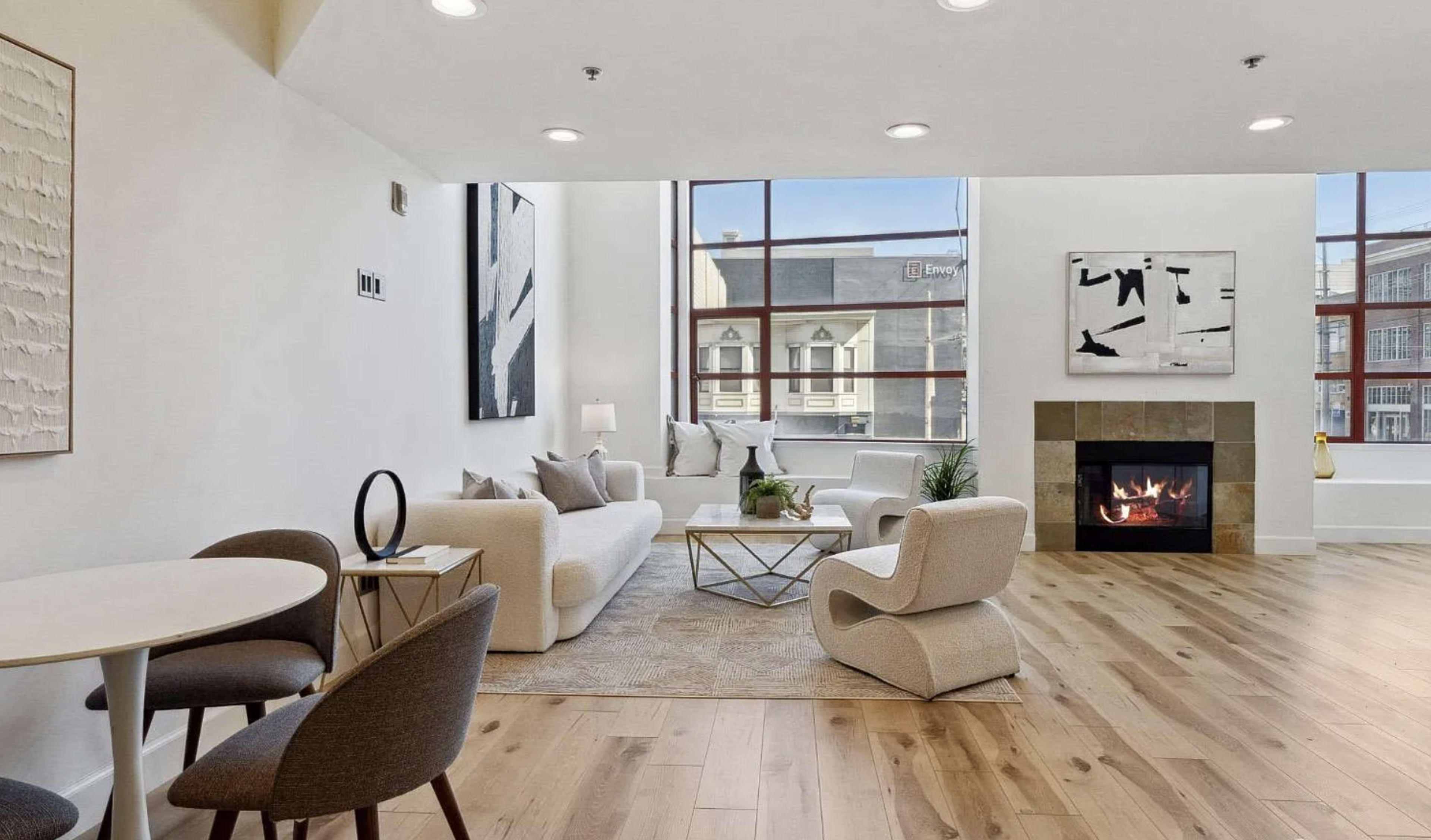 Downtown SOMA Japandi Style Loft for Family Dinners and Conference Room Use Image in China Basin, San Francisco, CA