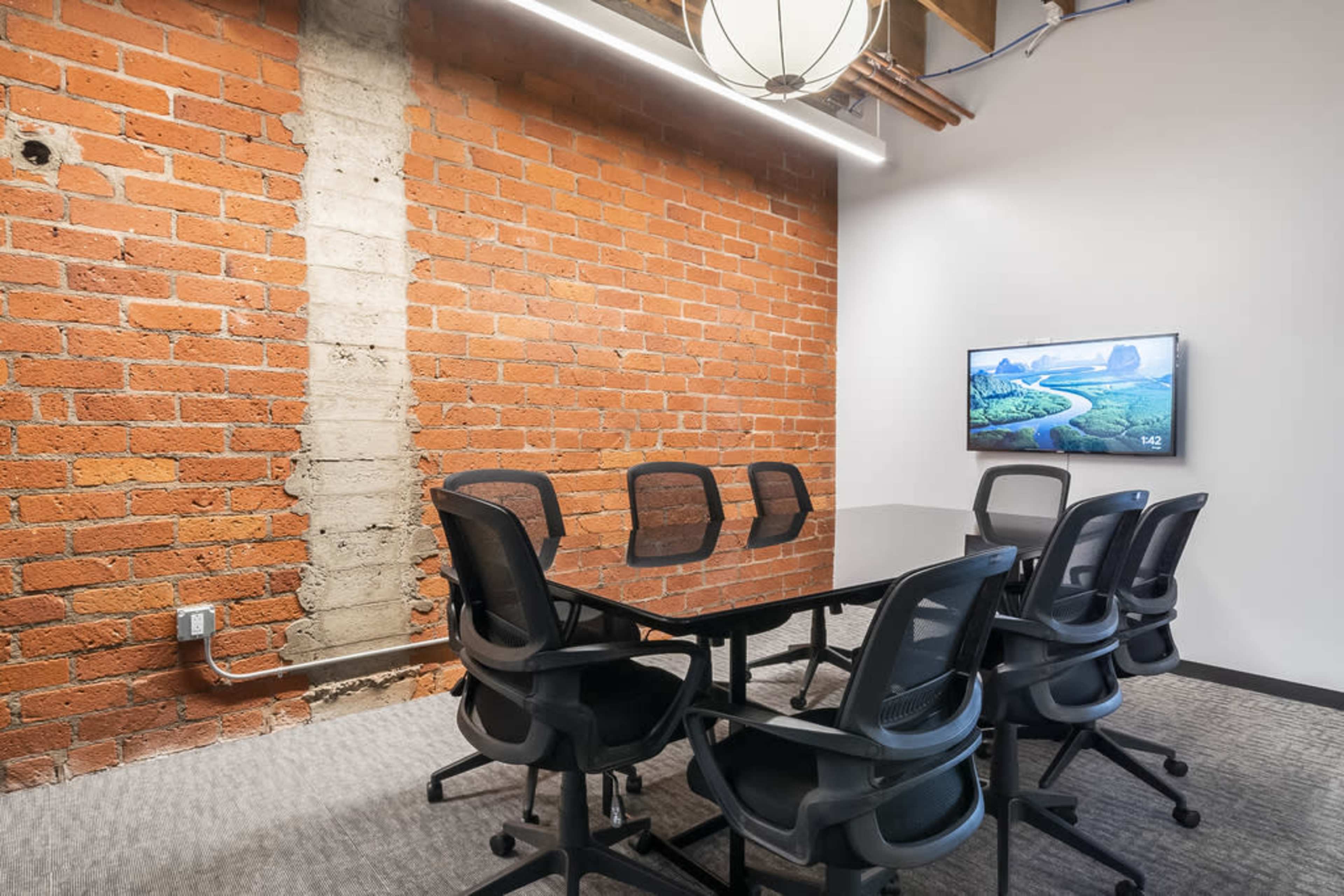 Modern Meeting Room with Glass Tabletop Image in , Bellflower, CA
