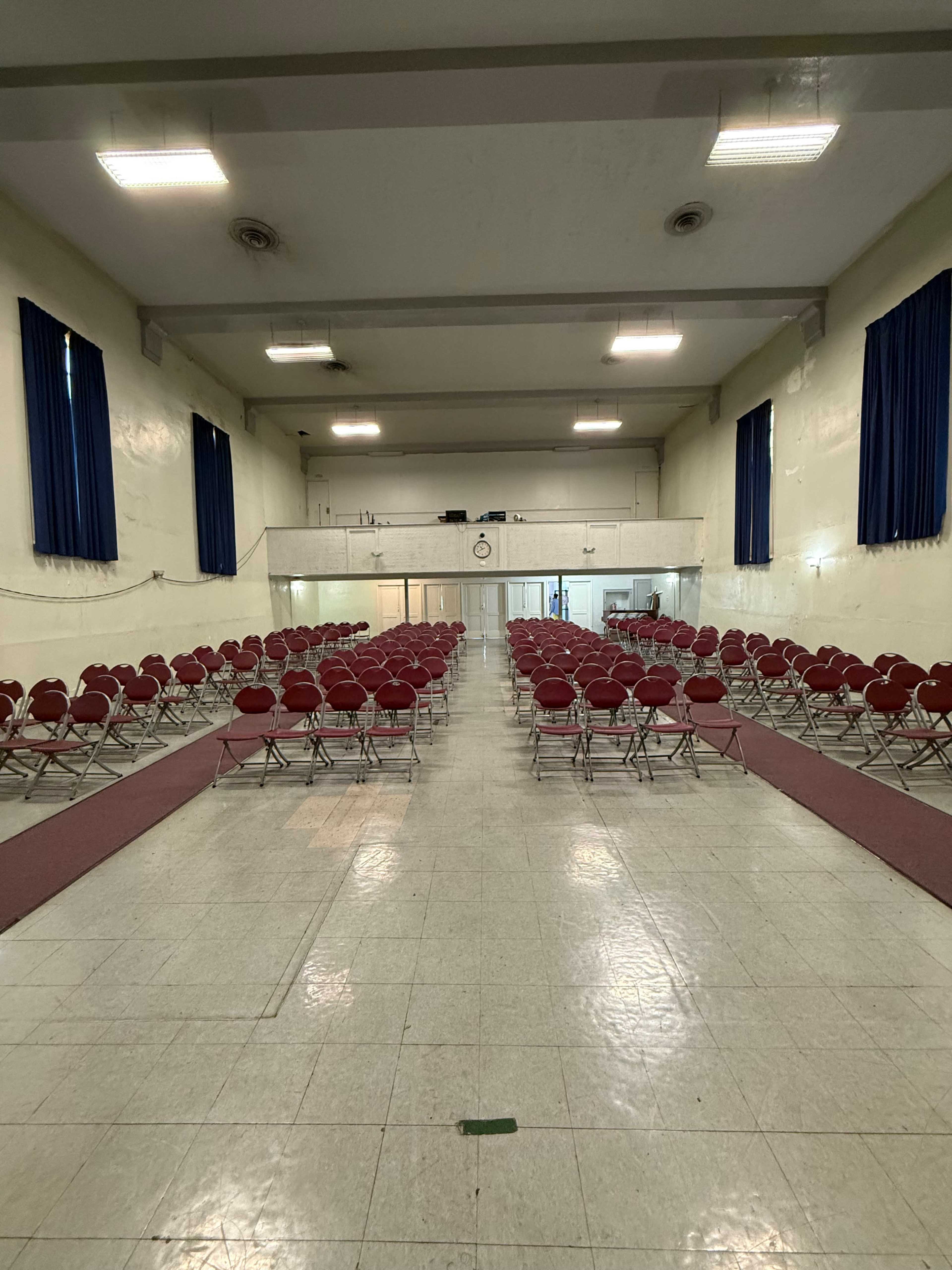 School Auditorium with Elevated Stage and Balcony Image in South Los Angeles, Los Angeles, CA