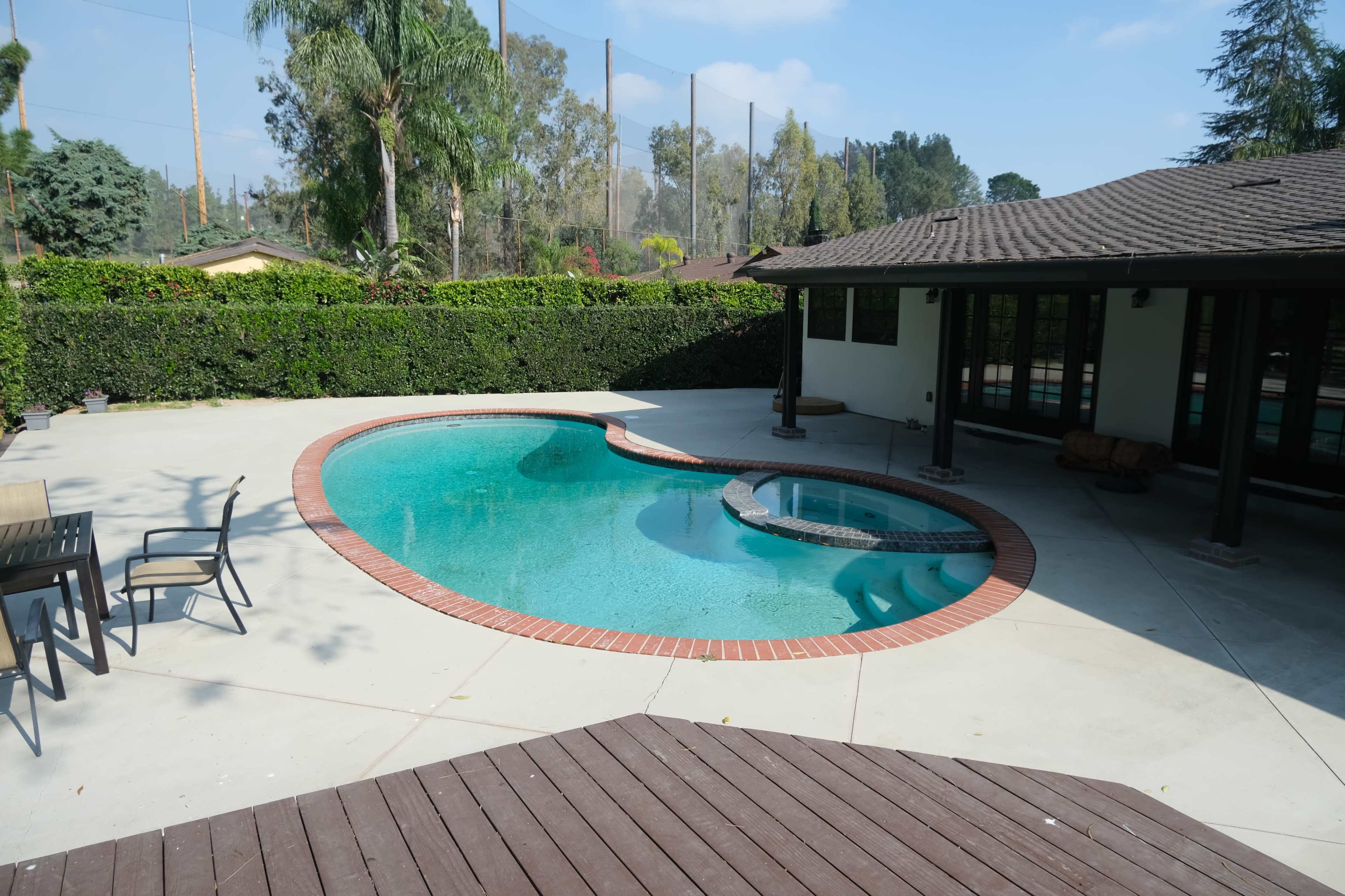 Spacious pool, patio, and garden Image in Granada Hills, Granada Hills, CA