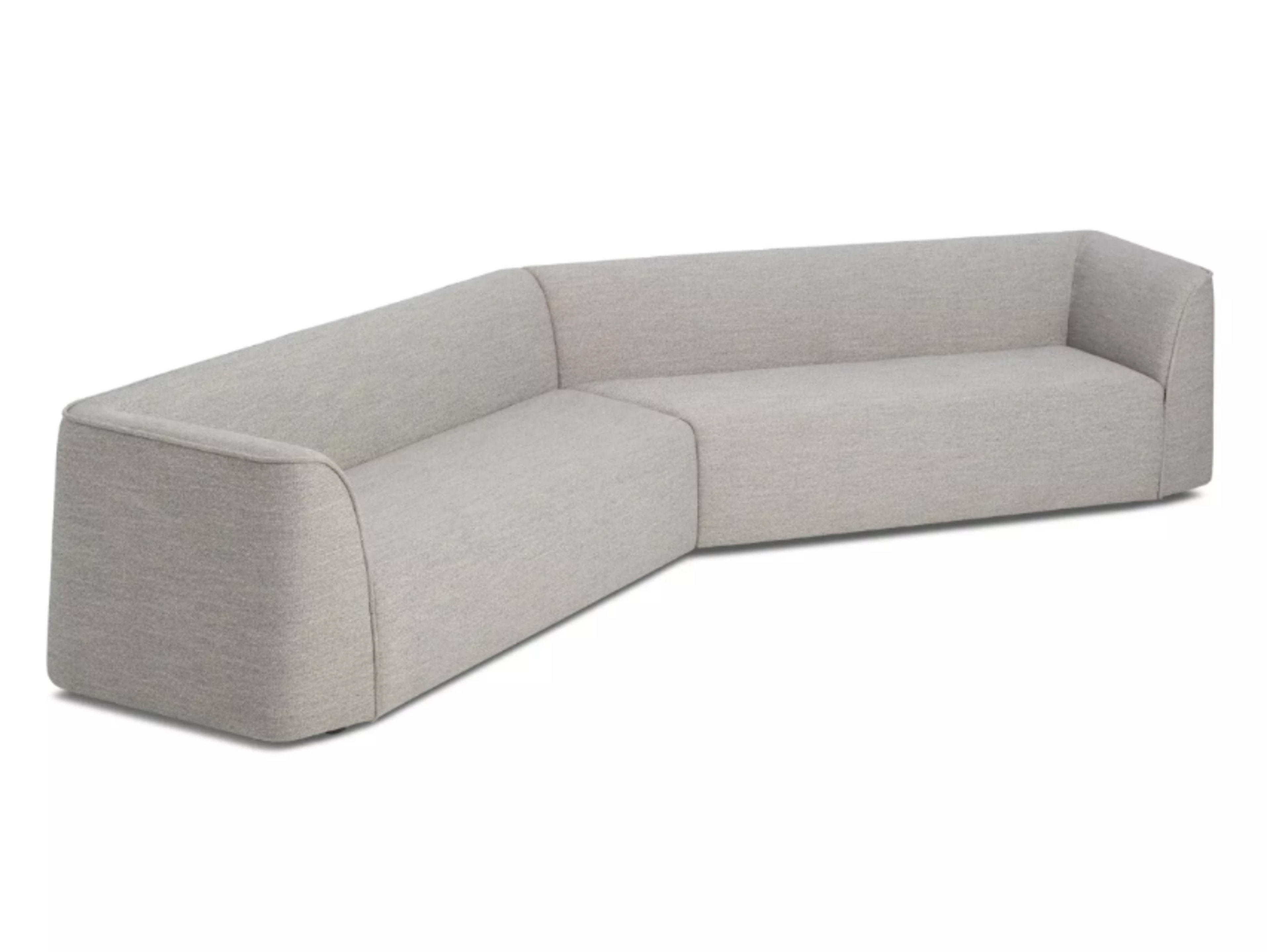 Contemporary Angled Sectional Sofa