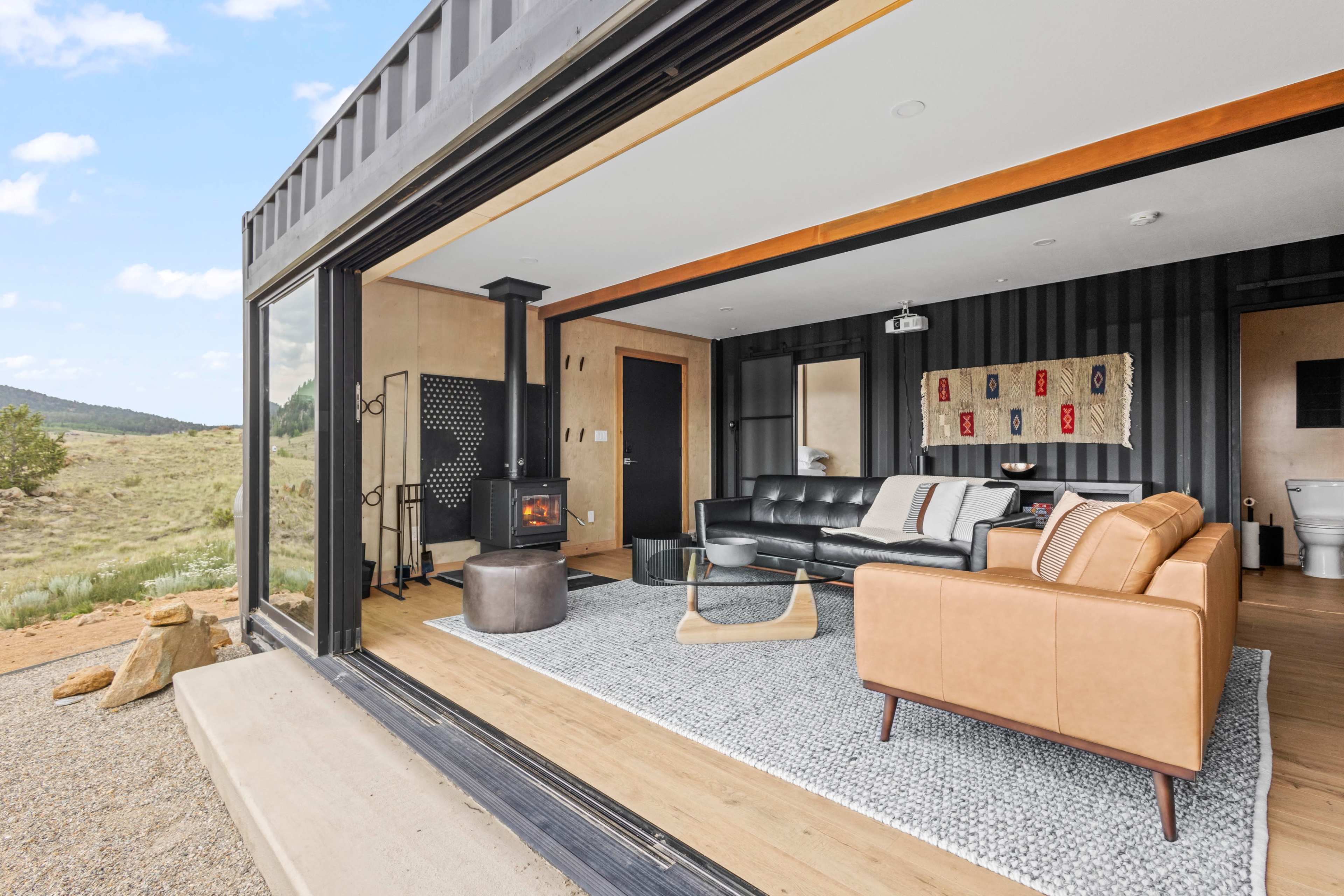 Stylish Shipping Container Home with Stunning Mountain Views Image in , Como, CO