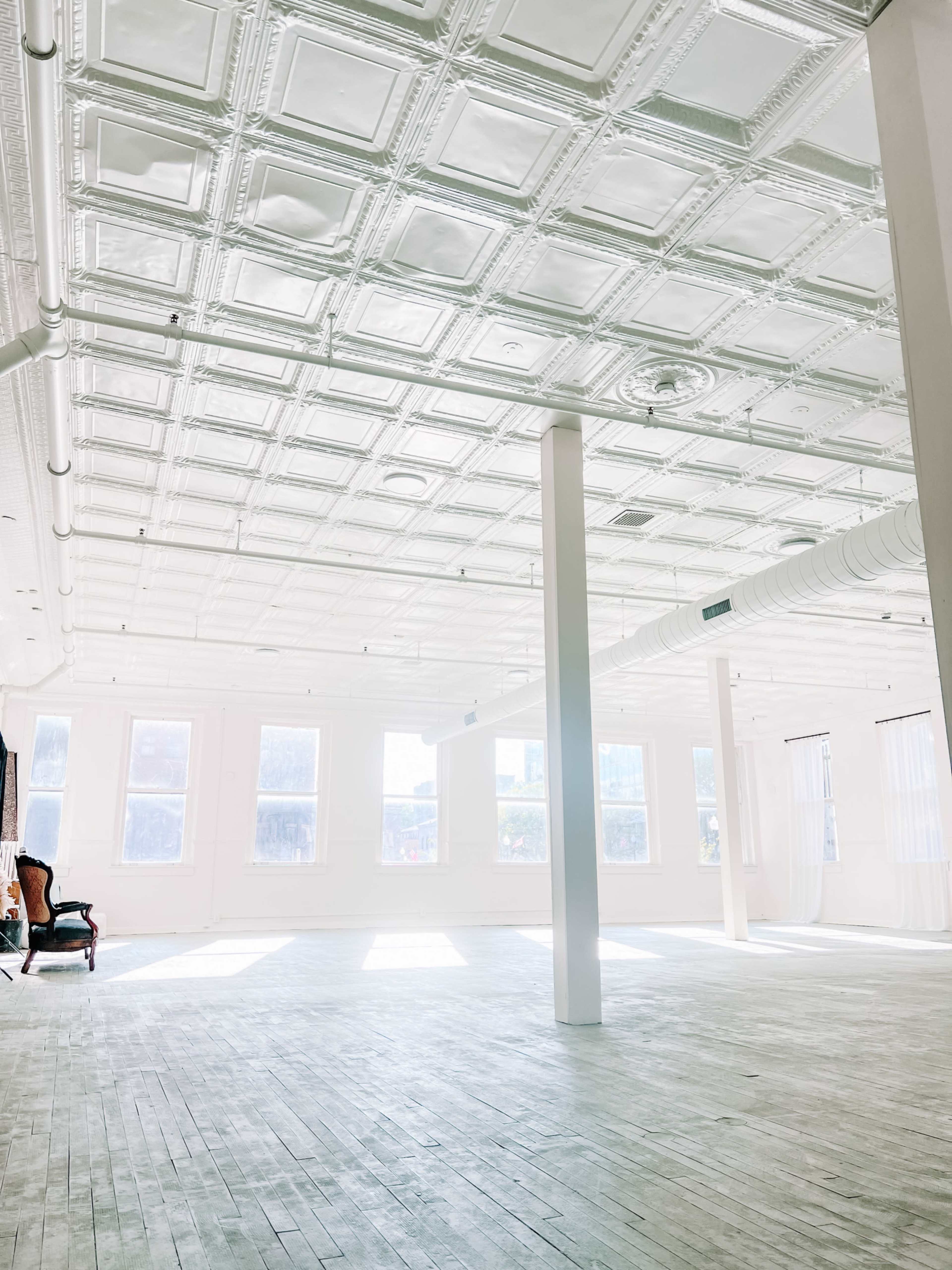 Heart of downtown Jamestown natural lighting white industrial studio Image in Jamestown, Jamestown, NY
