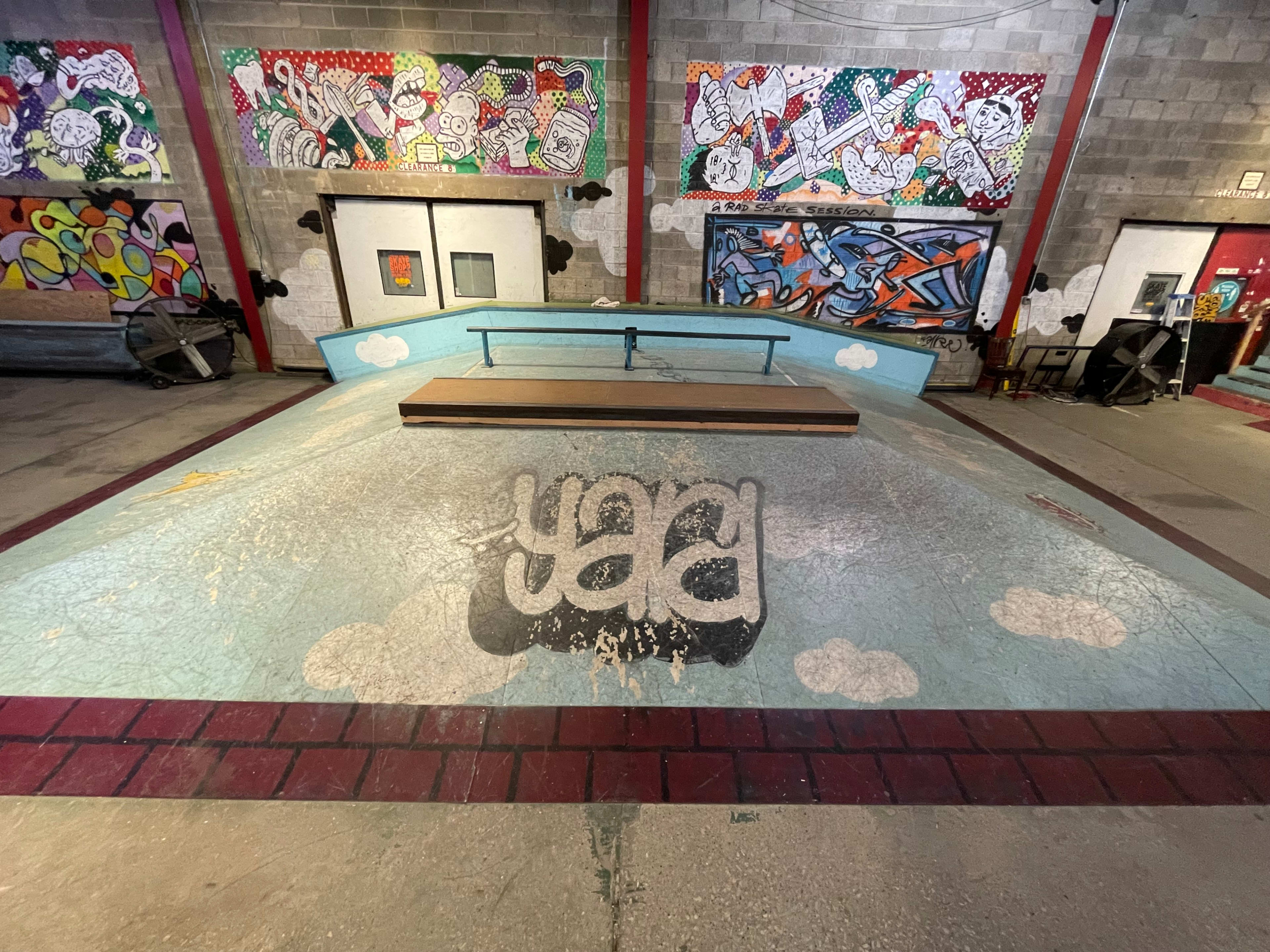 Suburban Private Indoor Skatepark Warehouse Image in Lower Gwynedd Township, Ambler, PA