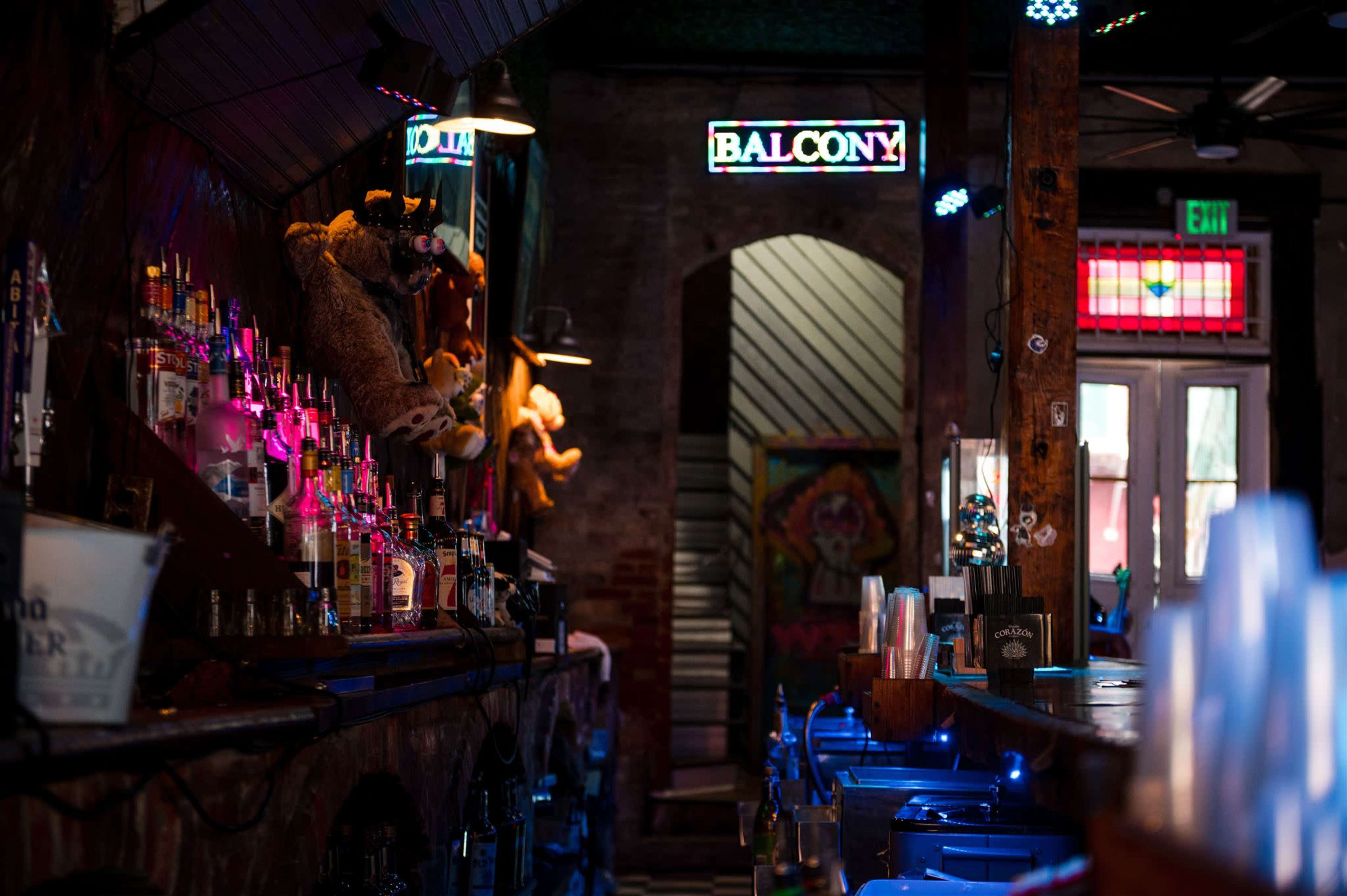 Bourbon Street Rock and Roll Bar Image in French Quarter, New Orleans, LA