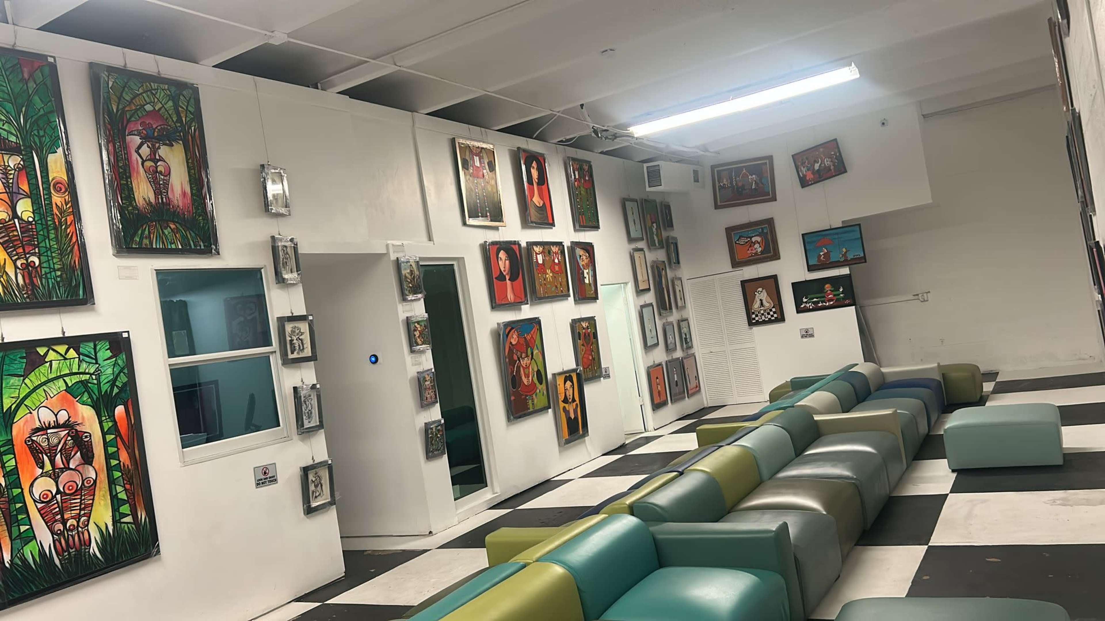 Unique Industrial Modern Art Gallery Studio Image in Ives Estates, MIAMI, FL