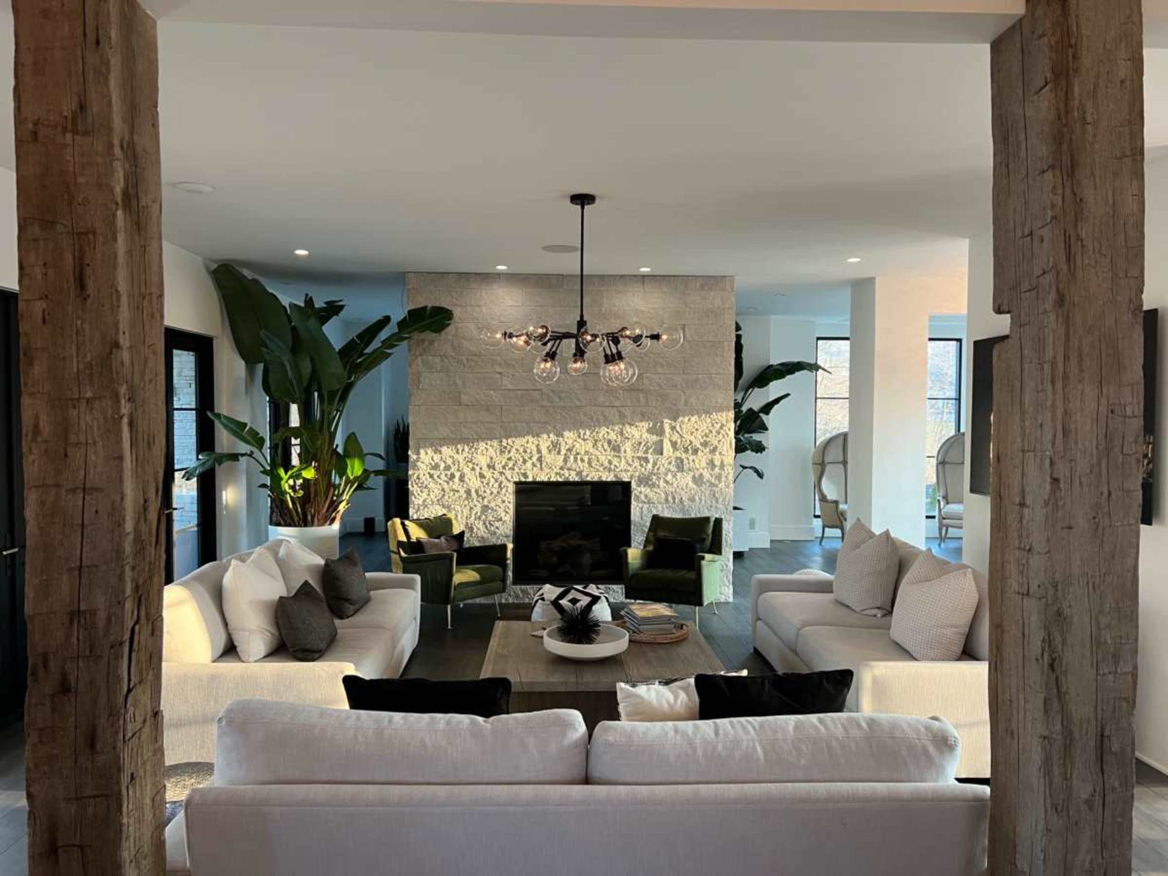 Modern stylish home with expansive outdoor living and pool Image in Concord Township, Dublin, OH