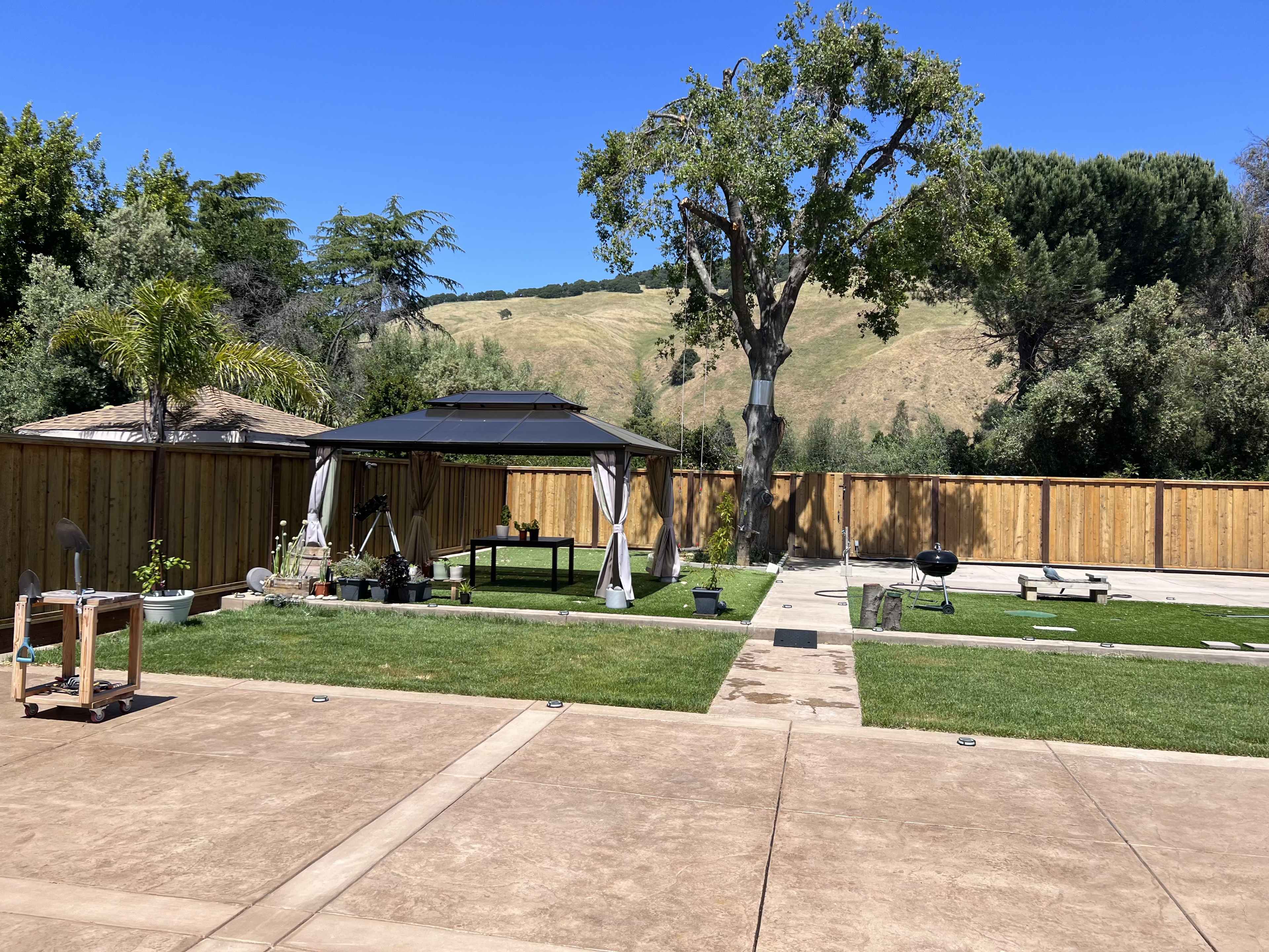 Large Backyard with Gorgeous Hill View Image in Canyon Heights - Vallejo Mills, Fremont, CA