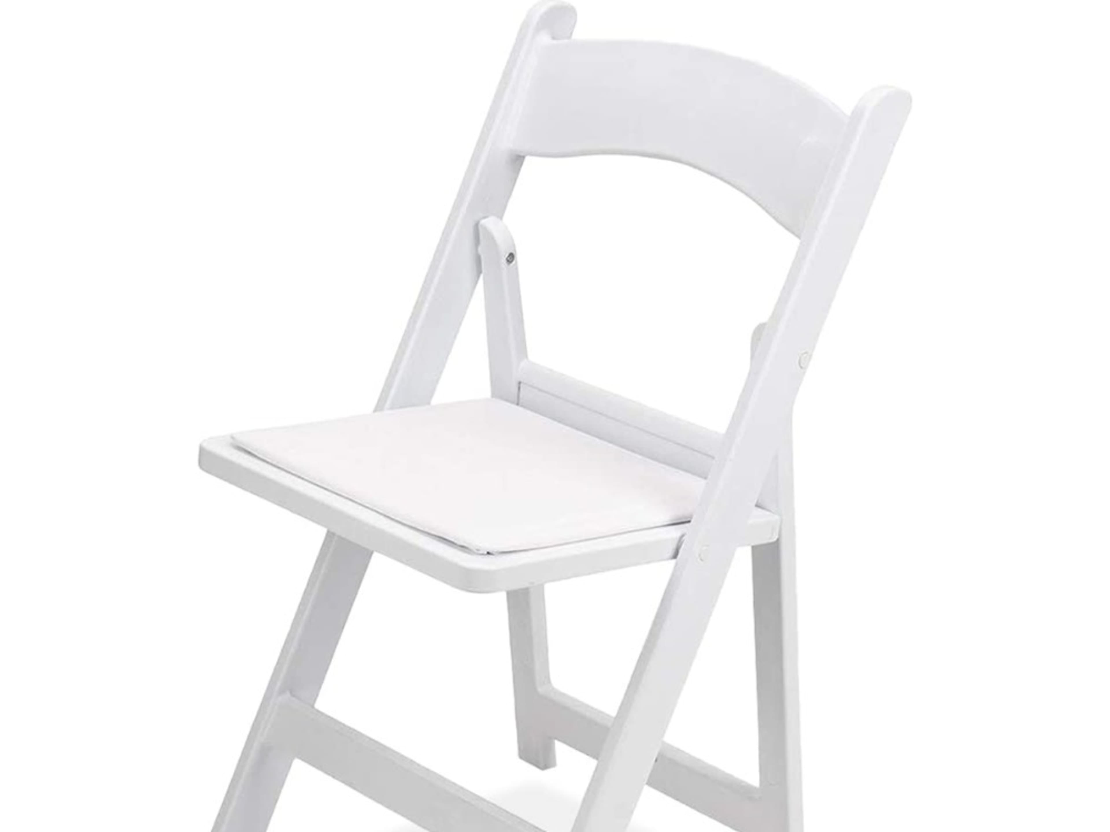 Padded White Folding Chair Rental