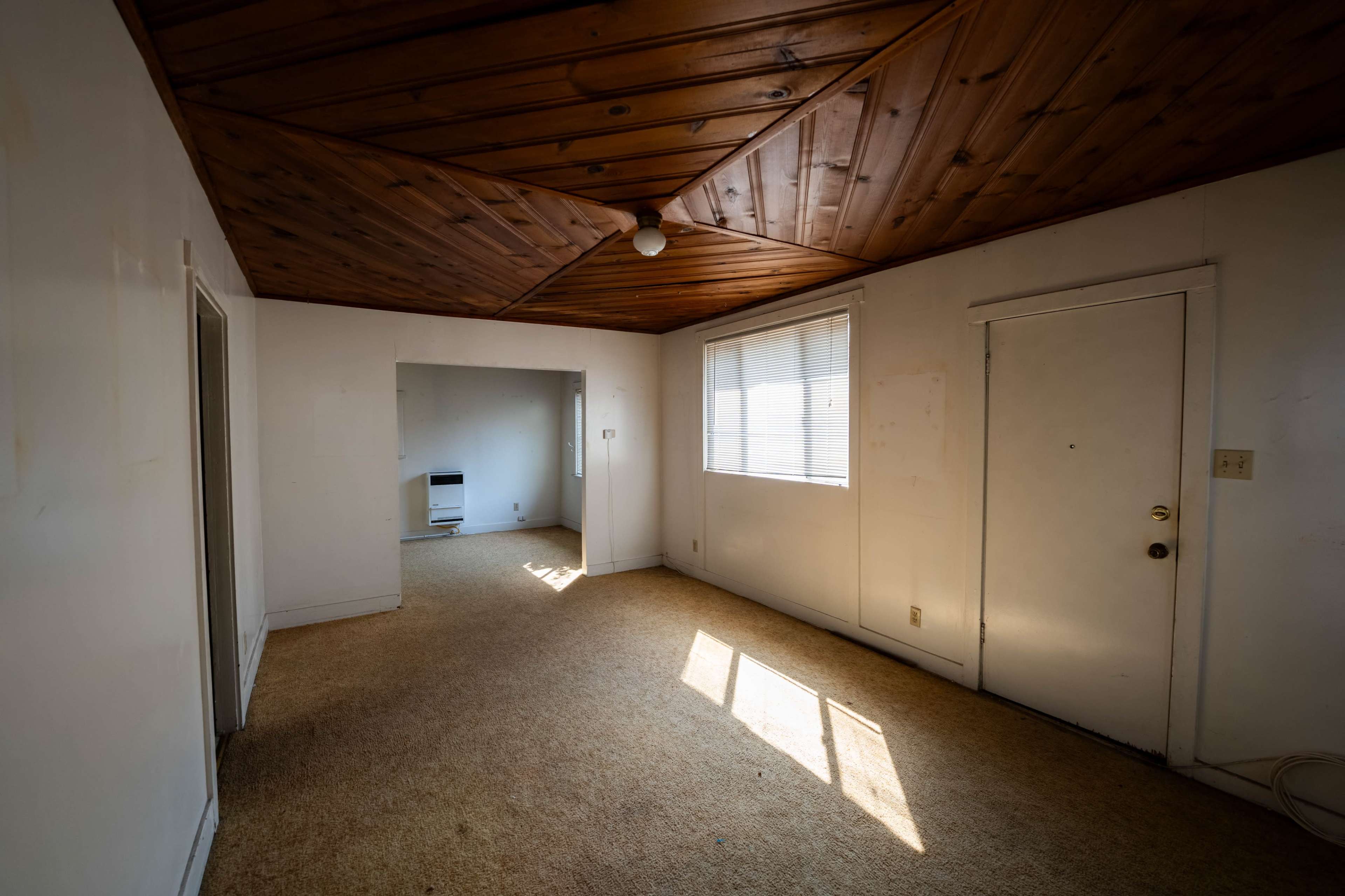 1930's Abandoned & Empty Wood Panel Vintage Home Image in Clarkdale, Culver City, CA