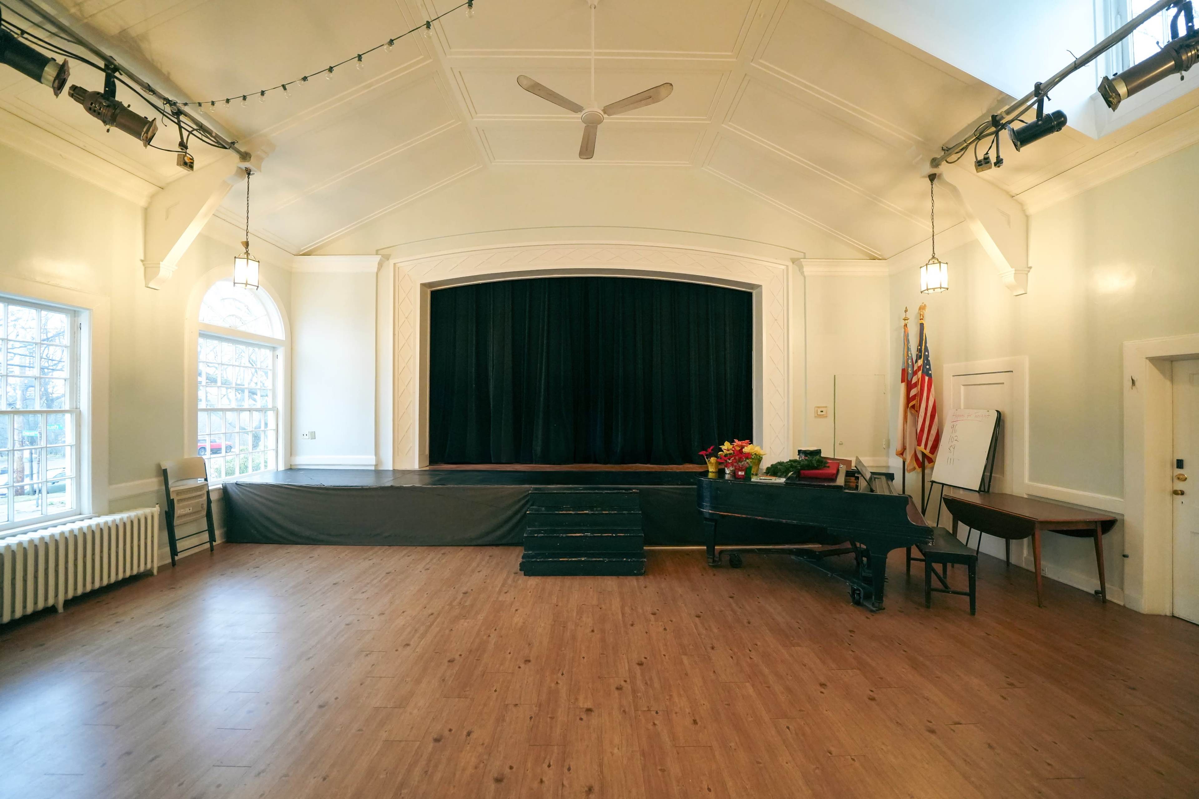 Colonial-inspired Performance Hall with Vintage Americana Accents Image in Douglaston, Douglaston, NY