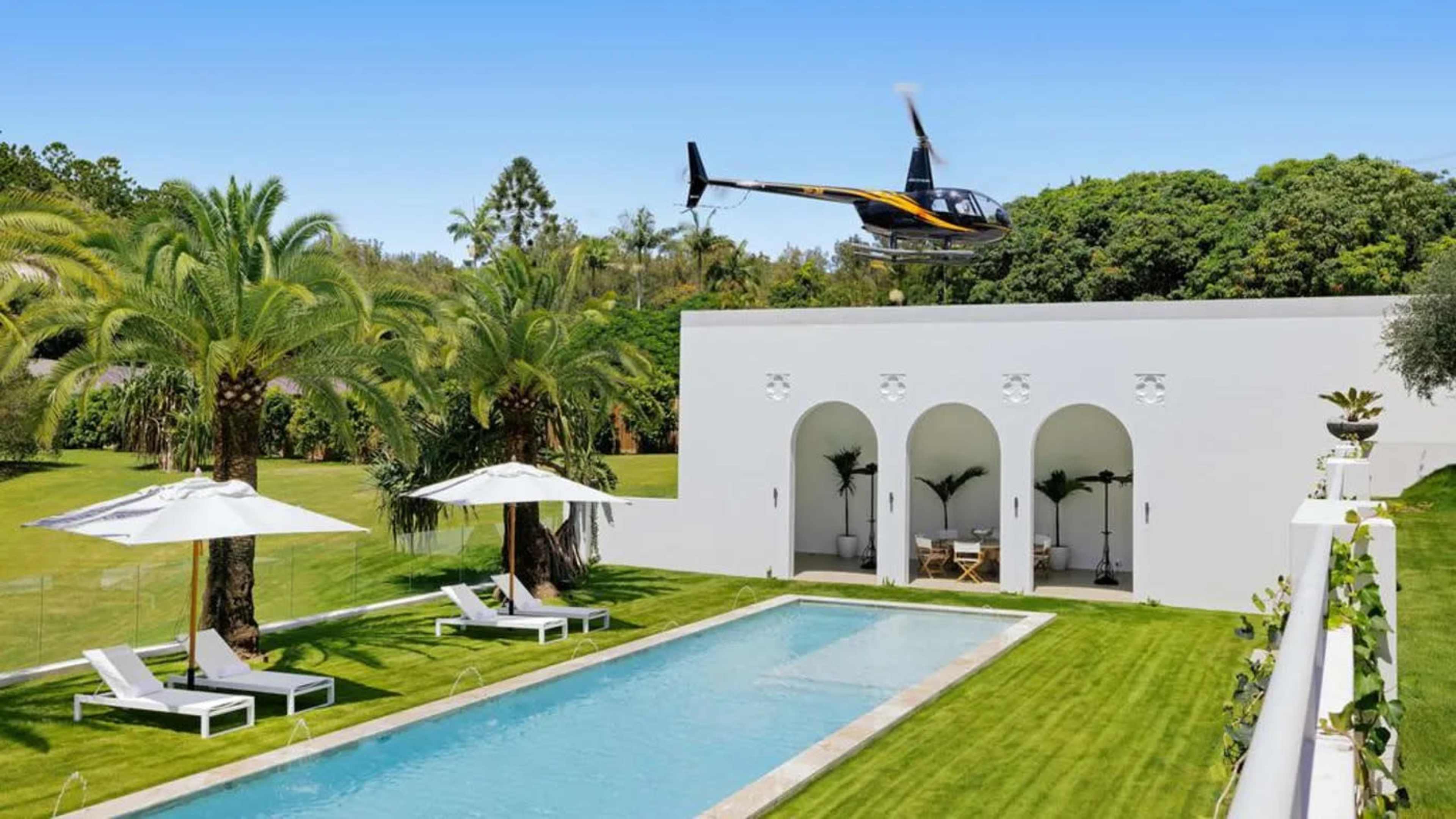 B Estate - Mediterranean Mansion with Helipad & Resort Pool Image in Tallebudgera Valley, Tallebudgera Valley, QLD