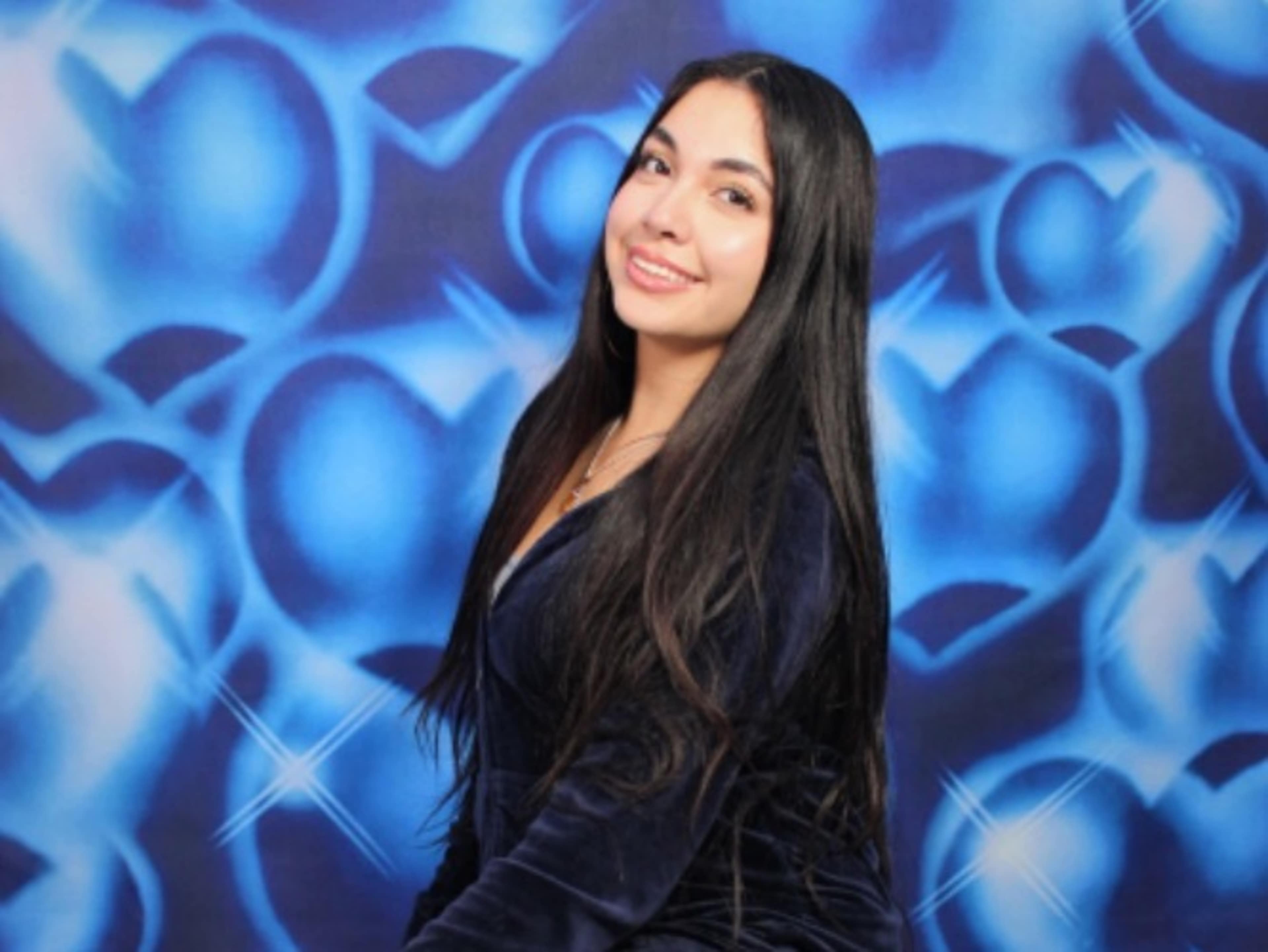 Blue Hearts Backdrop