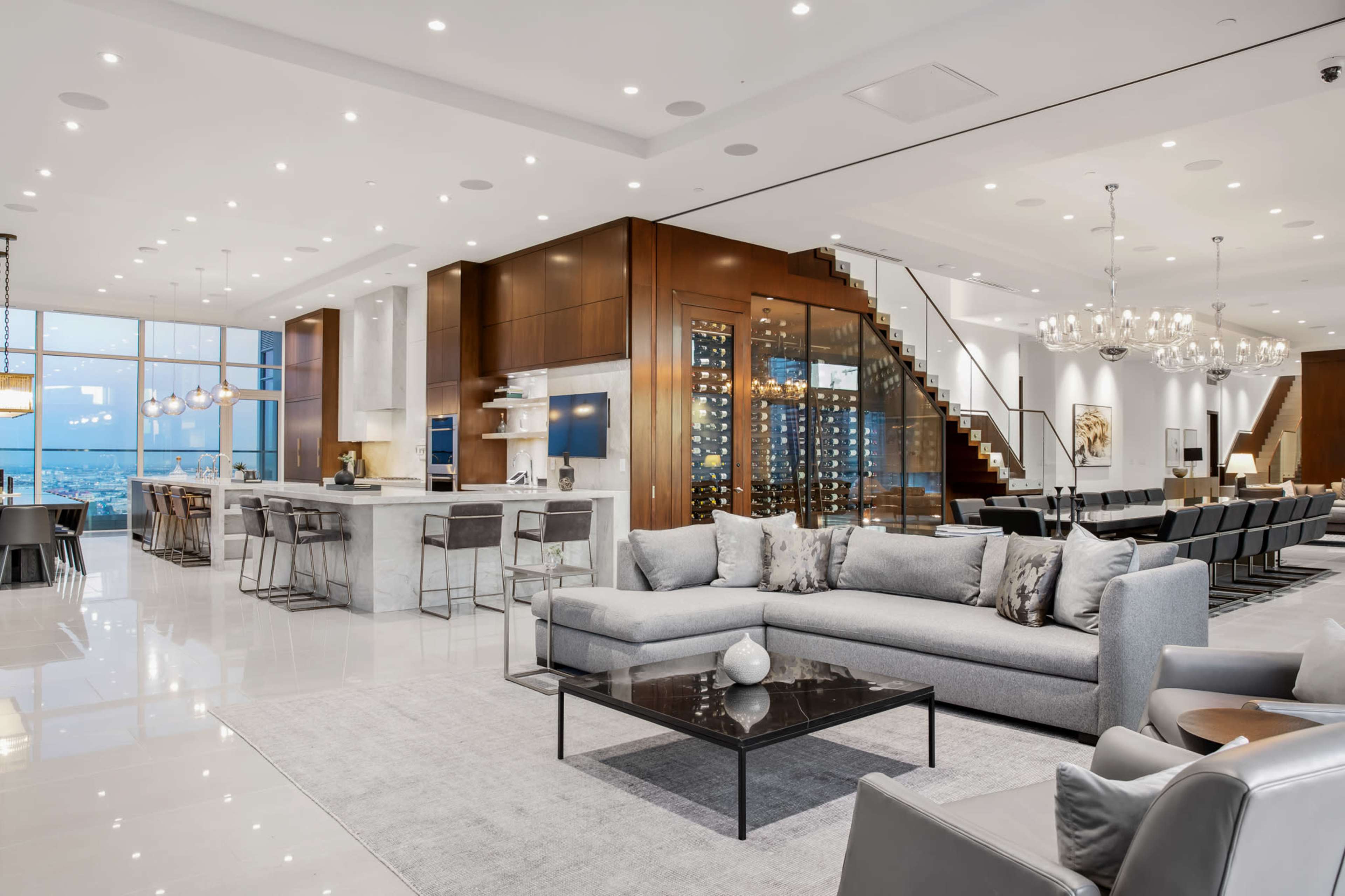 DTLA's most exclusive luxury penthouse known as "The Mansion in The Sky". Image in Central LA, Los Angeles, CA