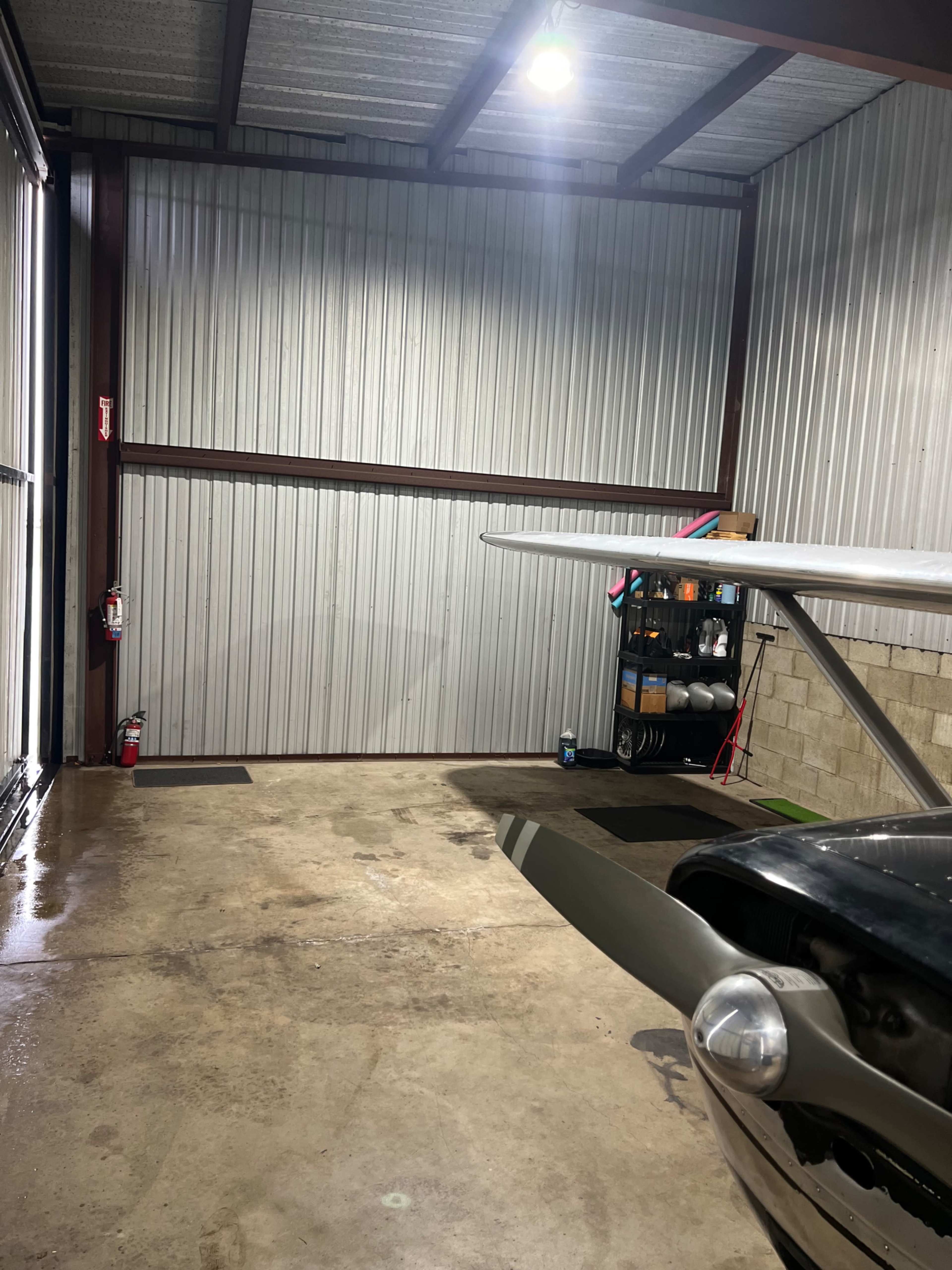 Airport hangar with airplane backdrop Image in Upland, Upland, CA