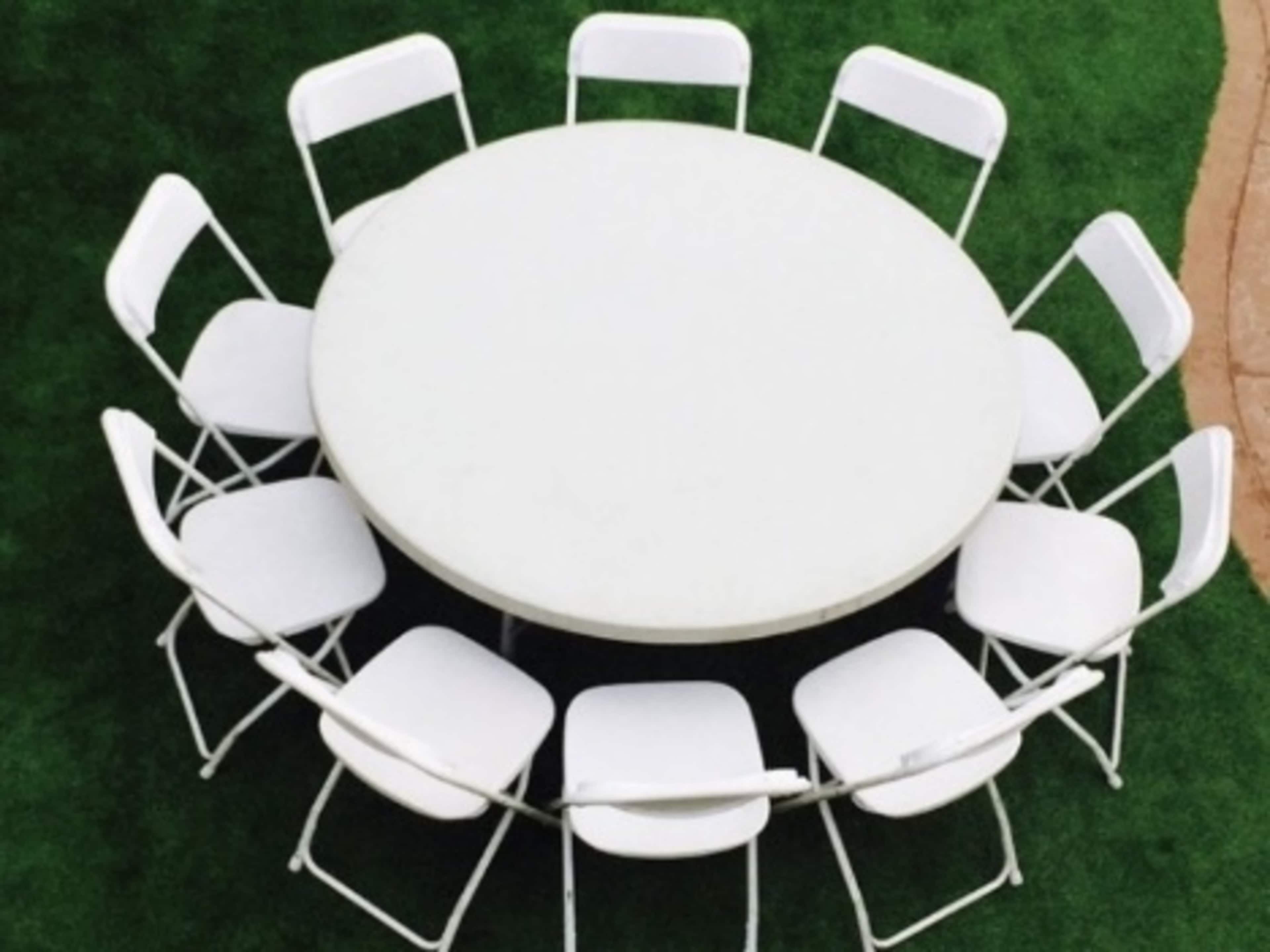 White Table & Chairs