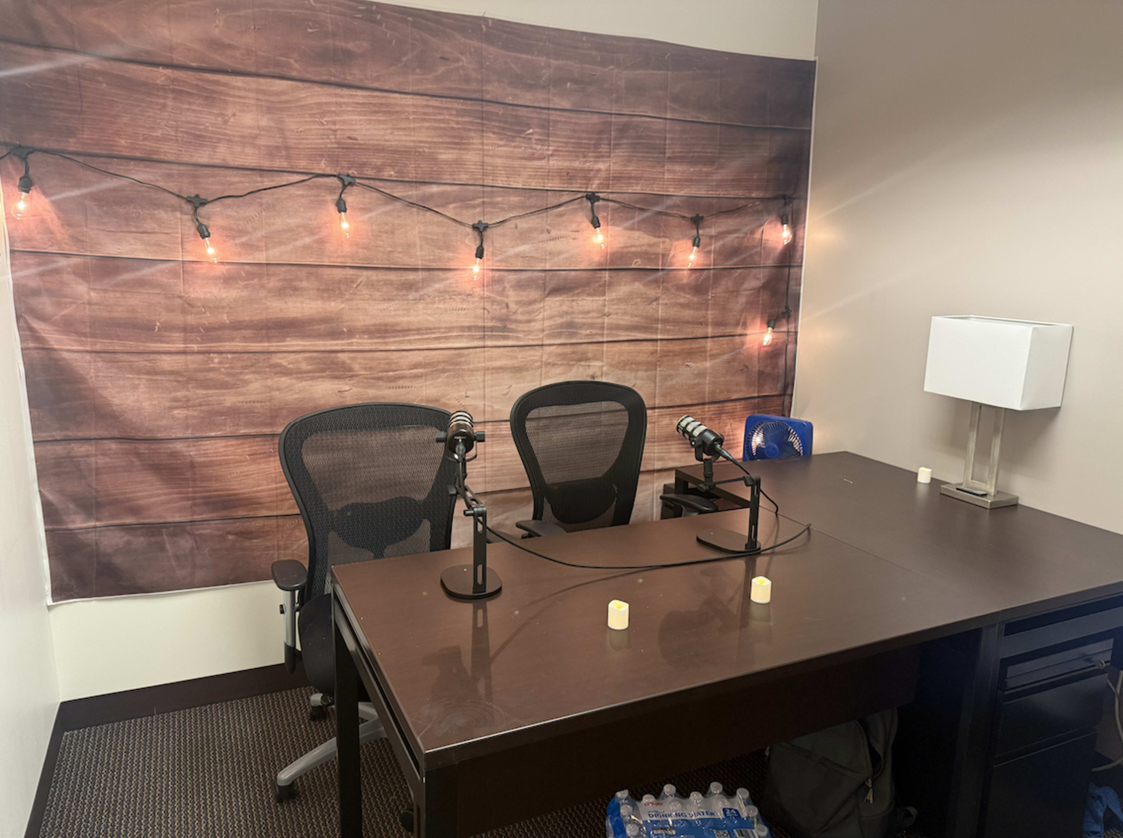 Fully Setup and Decorated Podcast Studio Image in Dearborn, Dearborn, MI