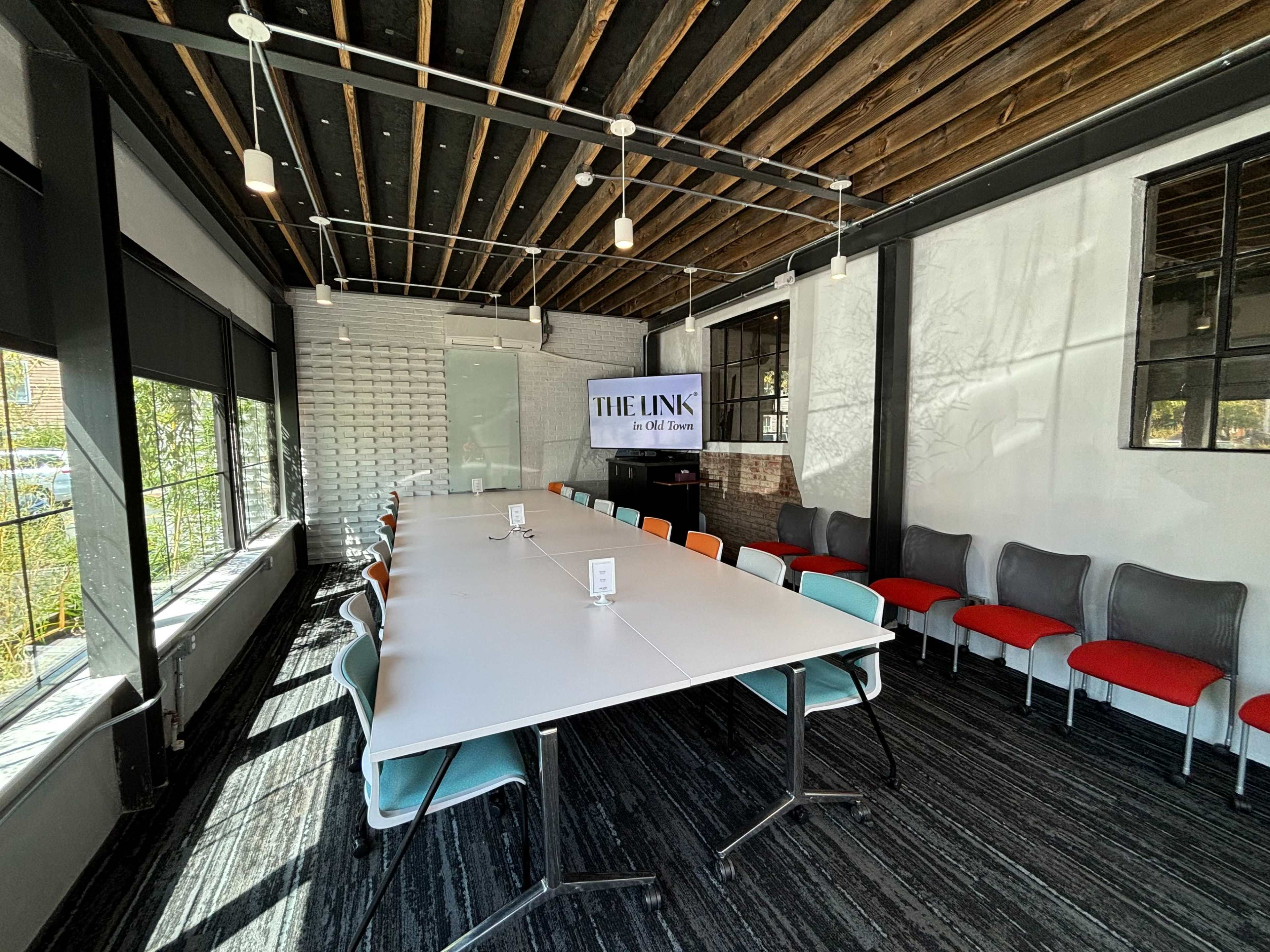 Conference Room located in the historic Parker-Gray district of Old Town Alexandria within The Link coworking space Image in Old Town West, Alexandria, VA