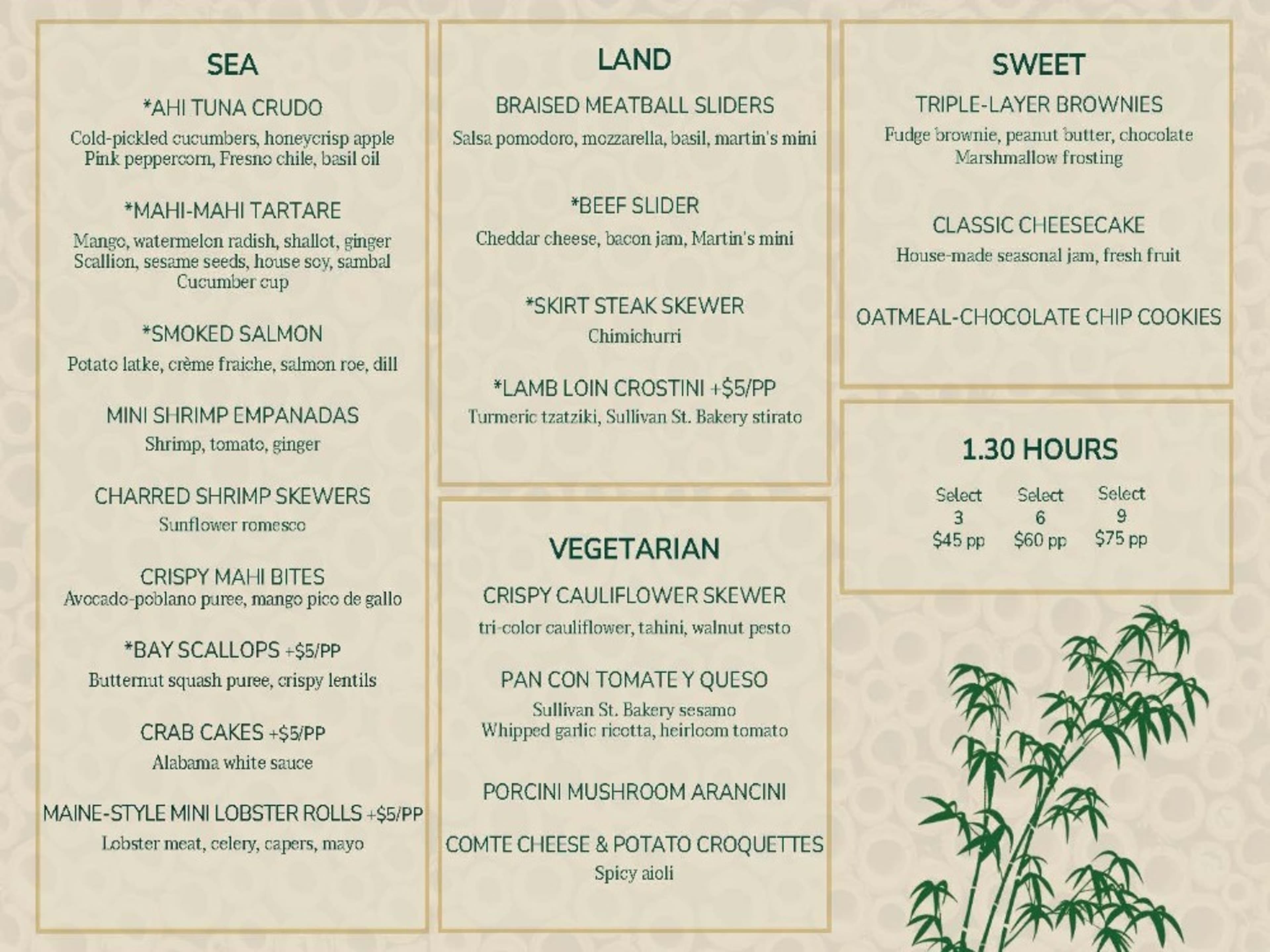 Passed Canapes (selection of 6)