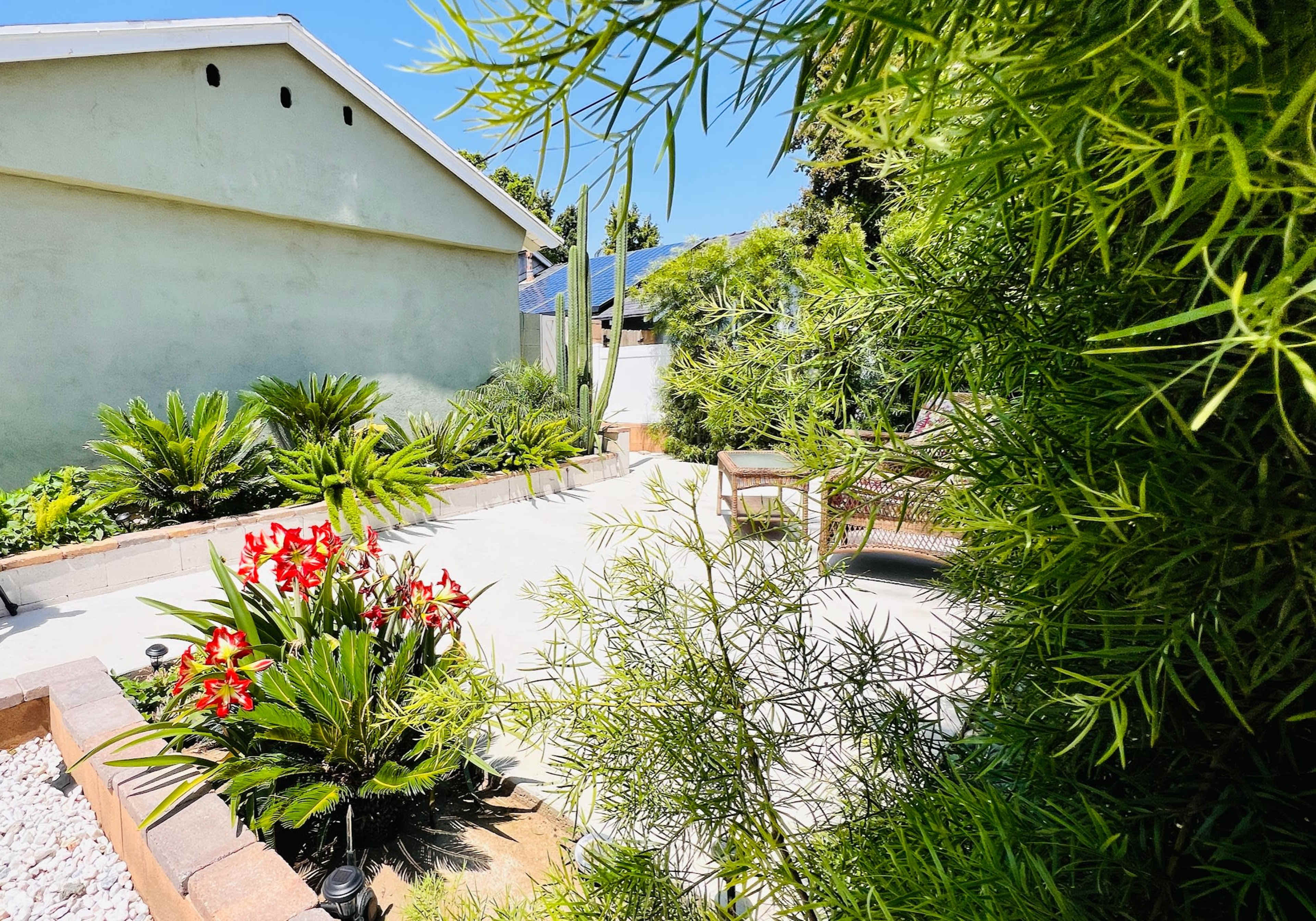 Front Drive Way Area and Patio of Van Nuys House 1959 house Image in Van Nuys, Van Nuys, CA